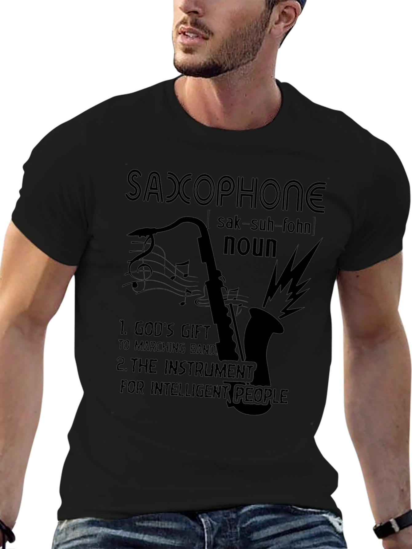 Saxophone Definition T-Shirt - Musician Gift