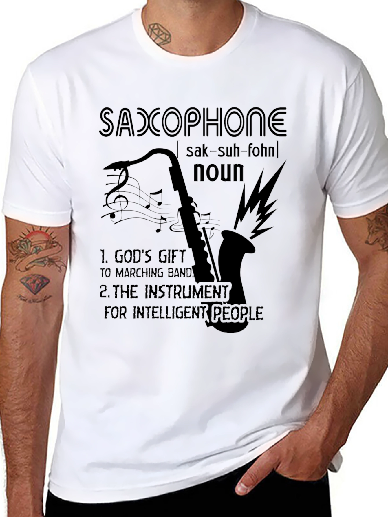 Saxophone Definition T-Shirt - Musician Gift