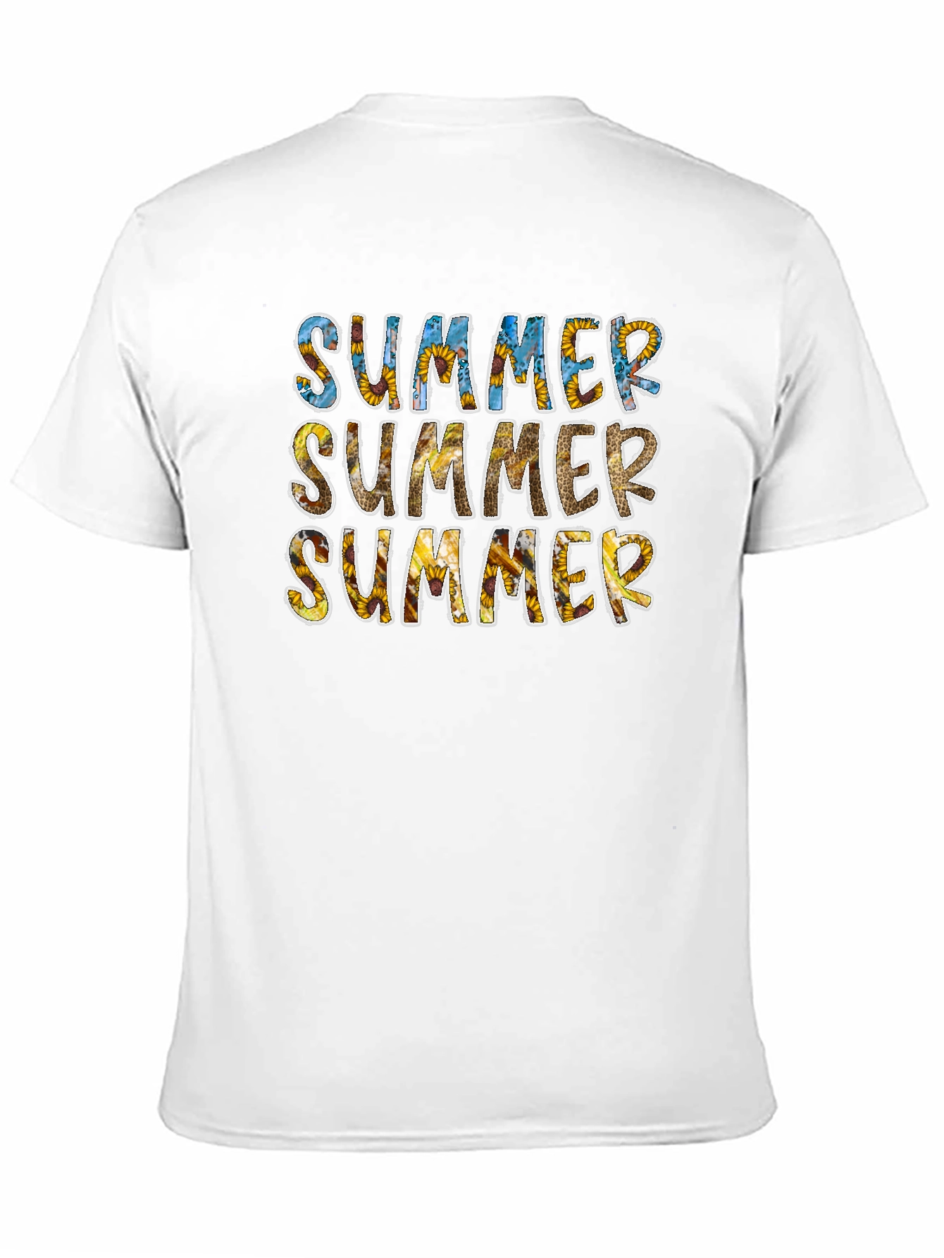 Sunflower Summer Graphic Tee - Black Cotton T-Shirt
