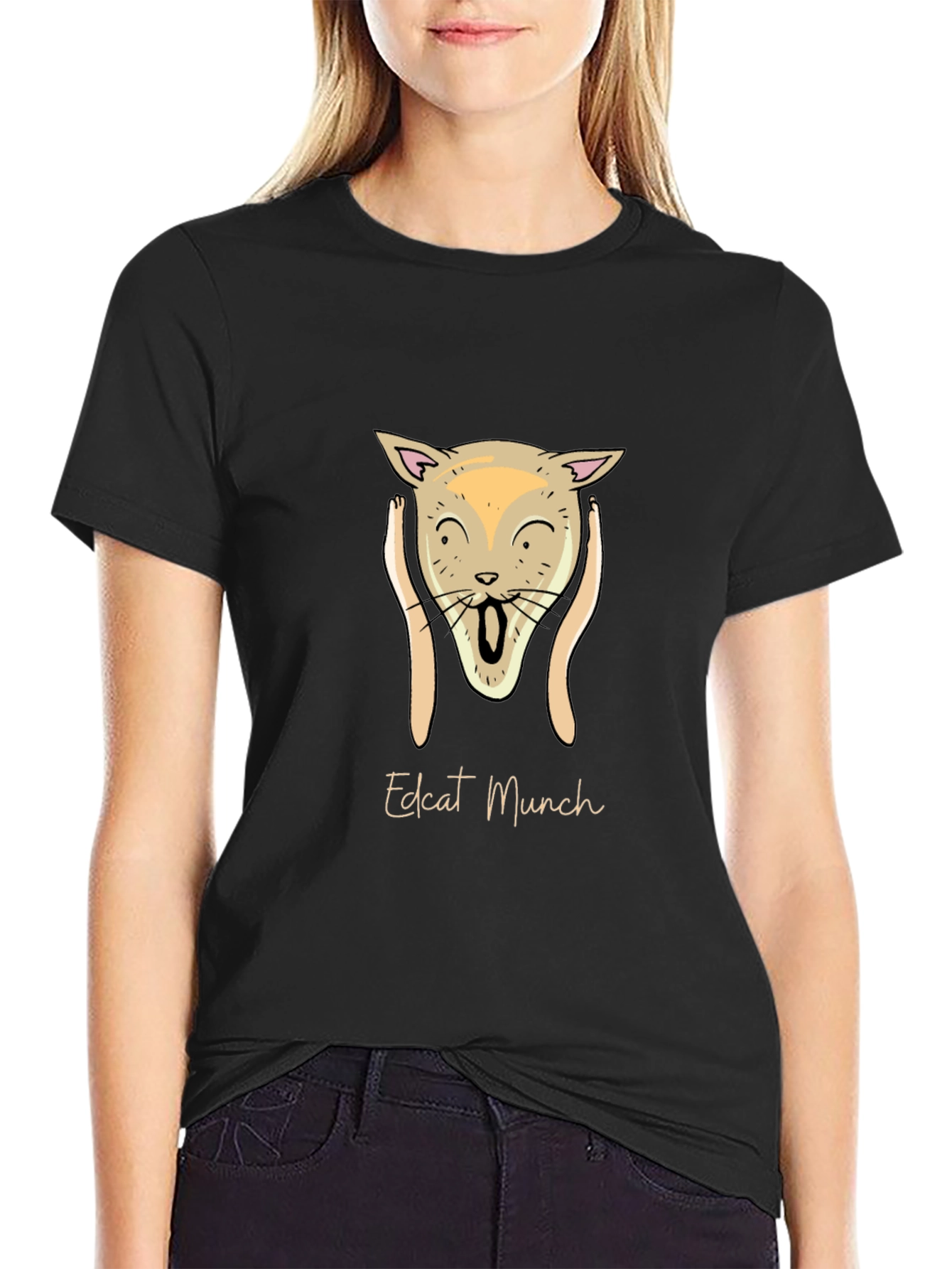 Edcat Munch T-Shirt - Unique Artistic Tee
