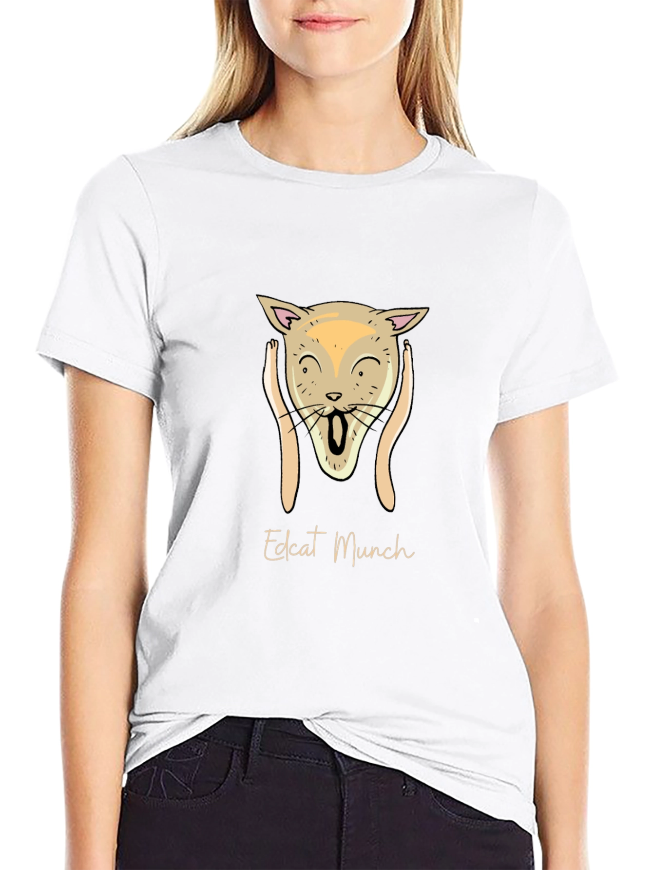 Edcat Munch T-Shirt - Unique Artistic Tee