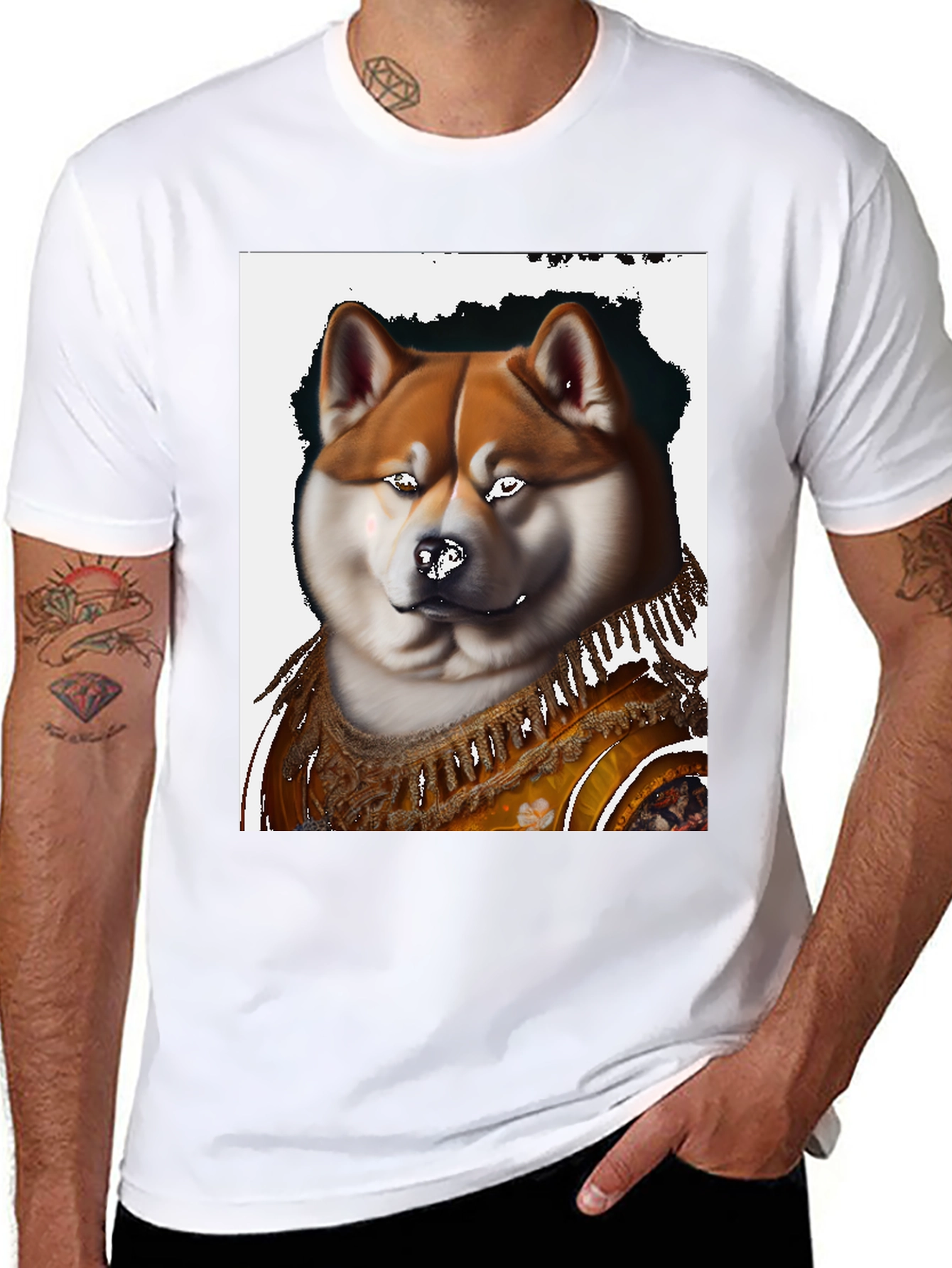 Akita Dog Art T-Shirt