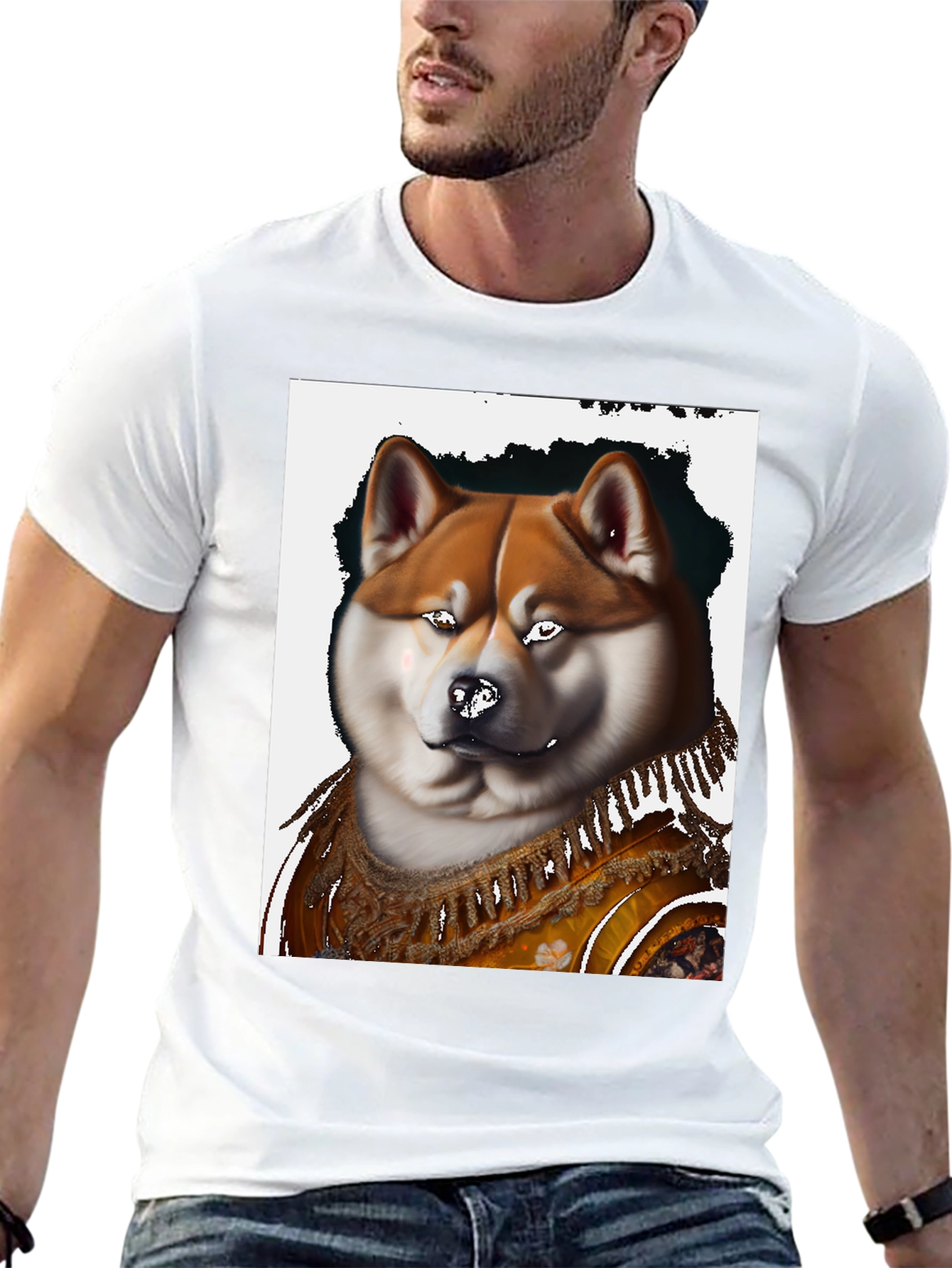 Akita Dog Art T-Shirt