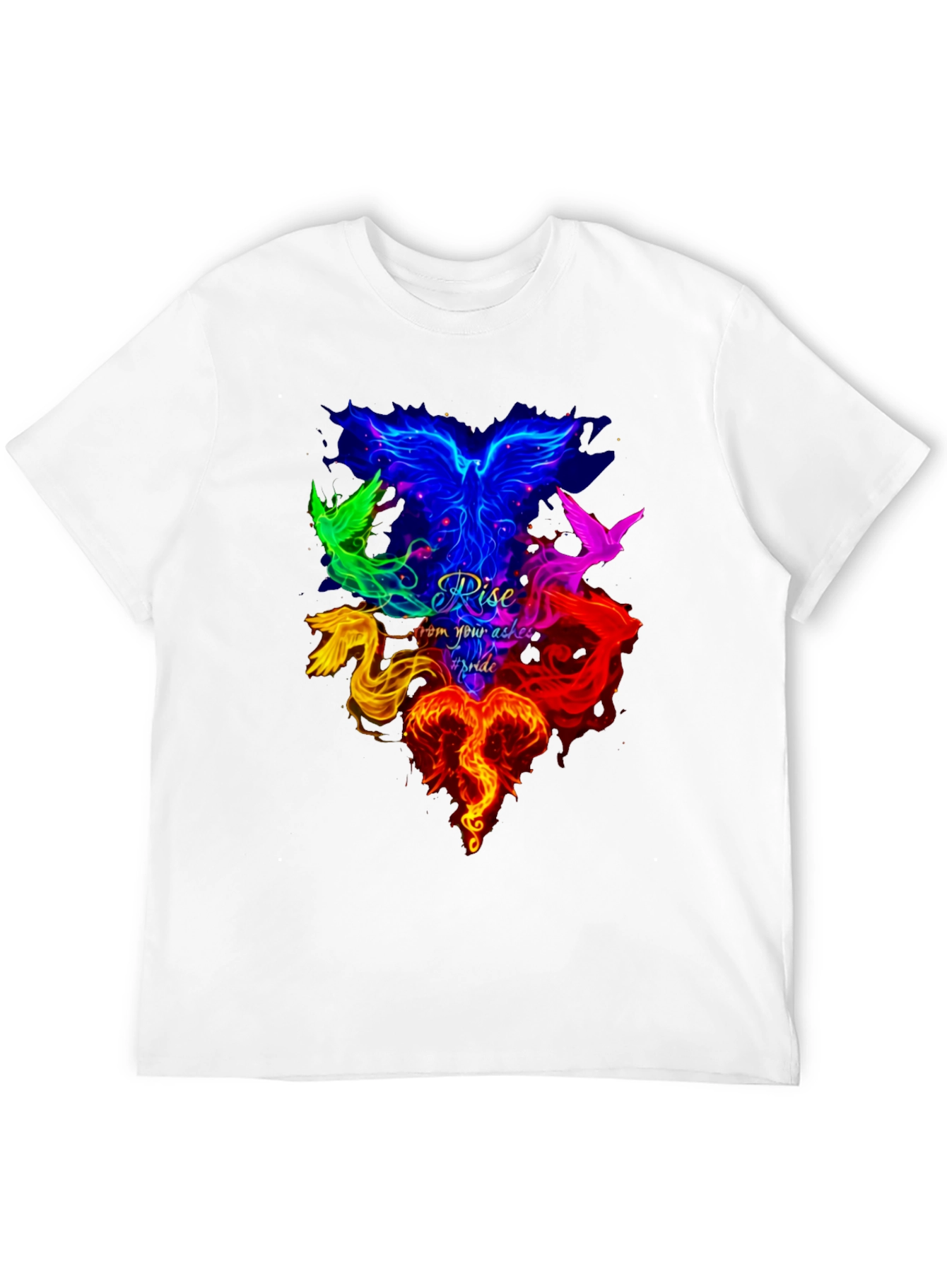 Phoenix Rise Graphic Tee - Mens Black T-Shirt