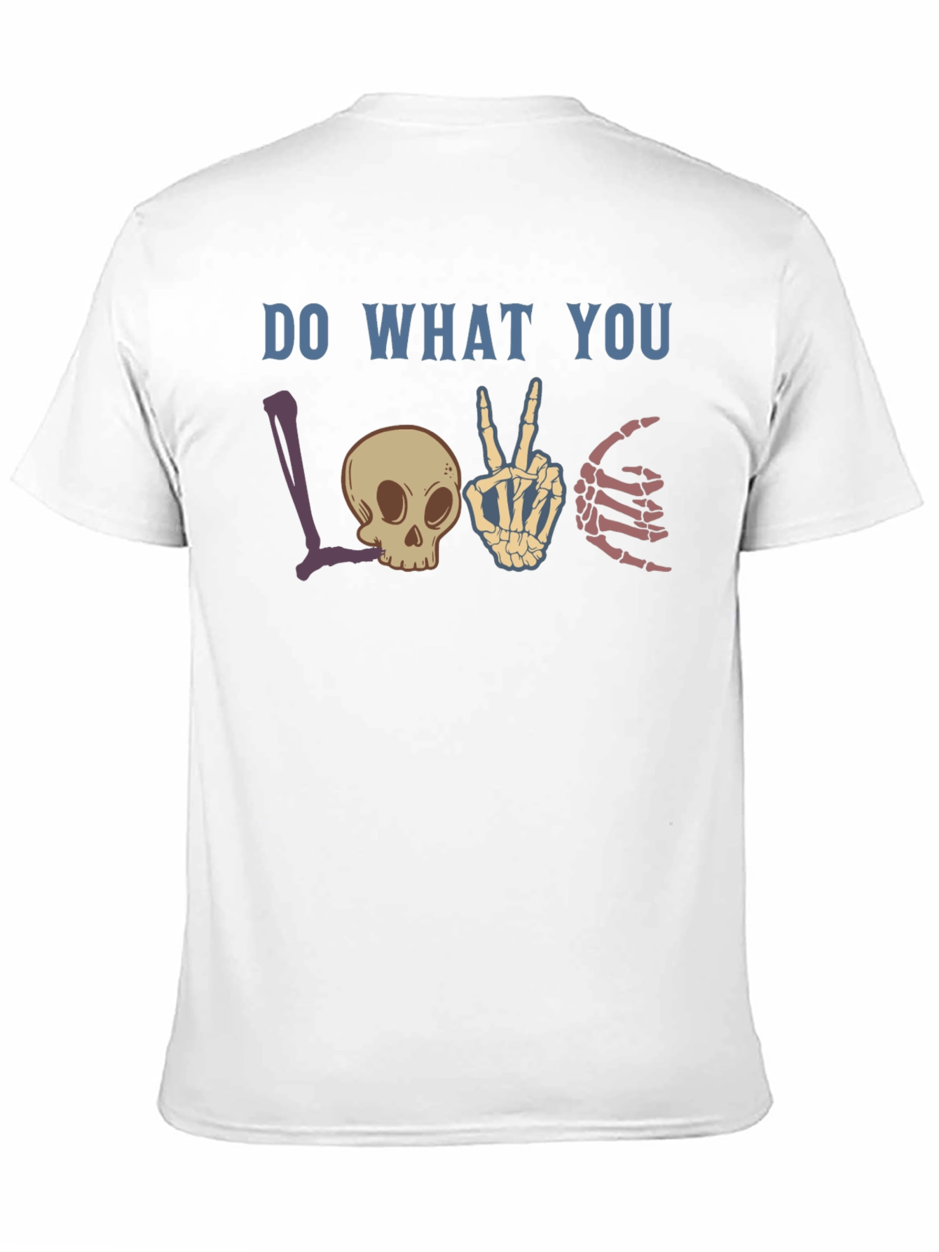 Do What You Love Skeleton Graphic T-Shirt