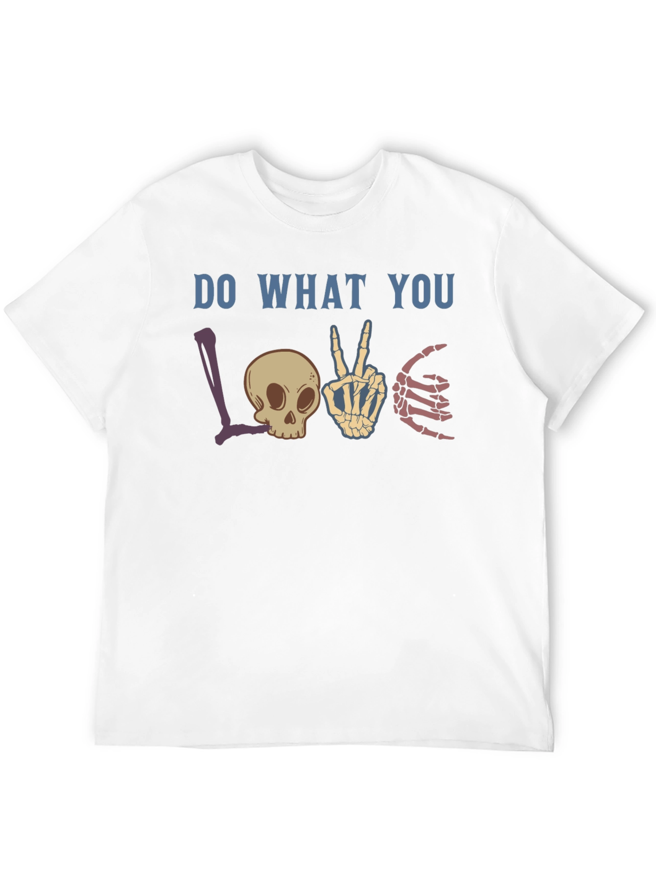 Do What You Love Skeleton Graphic T-Shirt