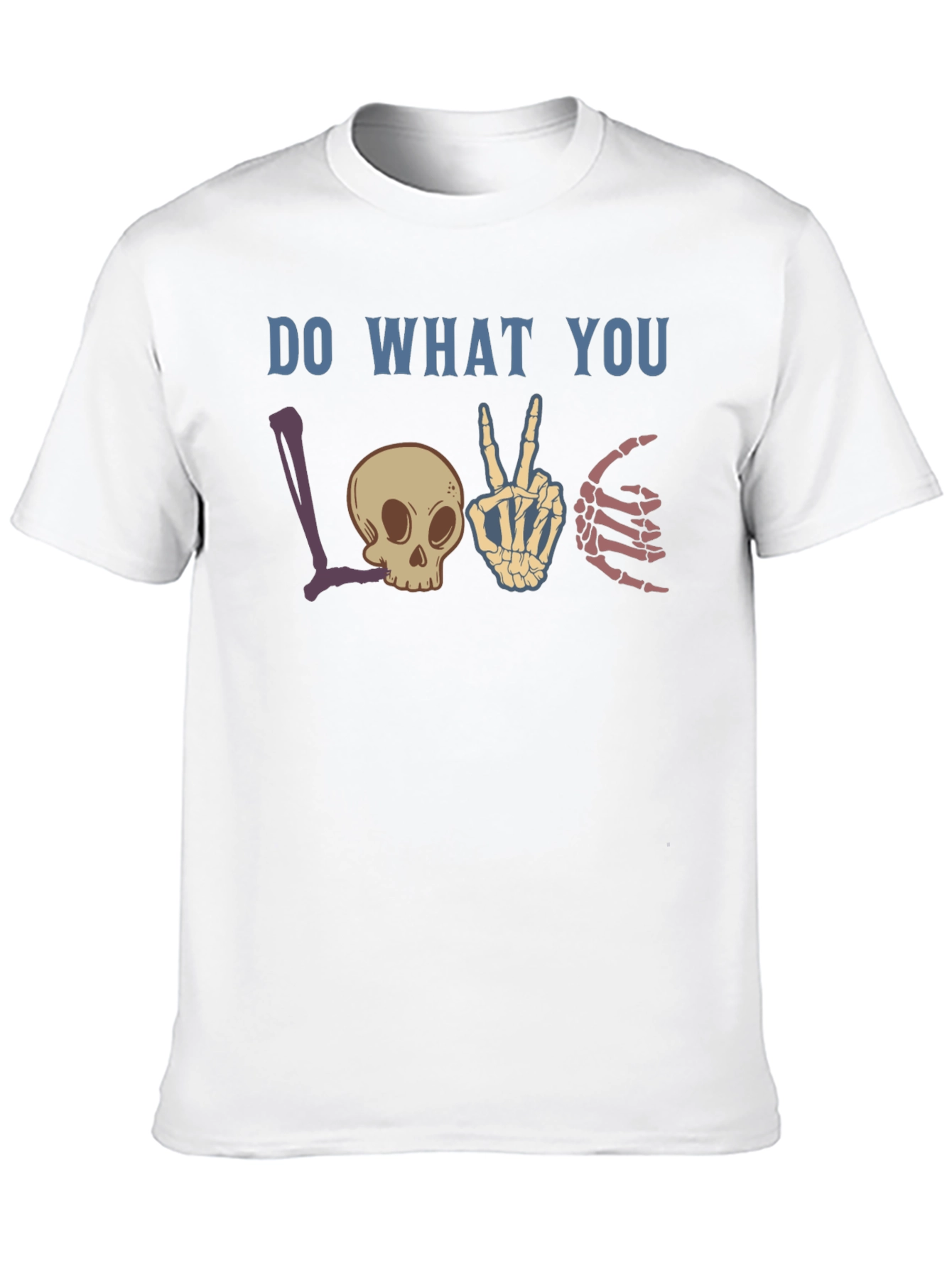 Do What You Love Skeleton Graphic T-Shirt