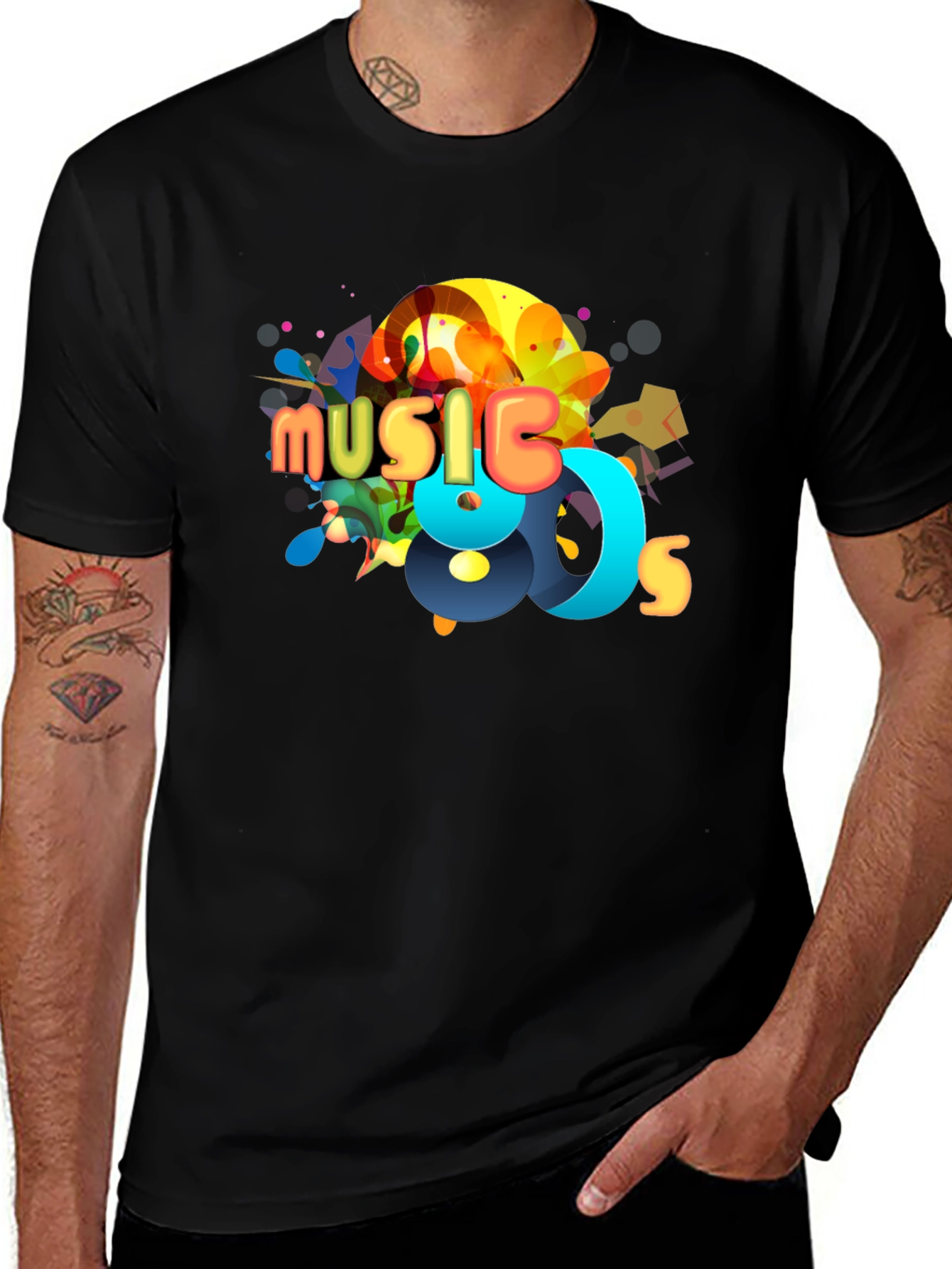 Music 80s Graphic Tee - Retro Style