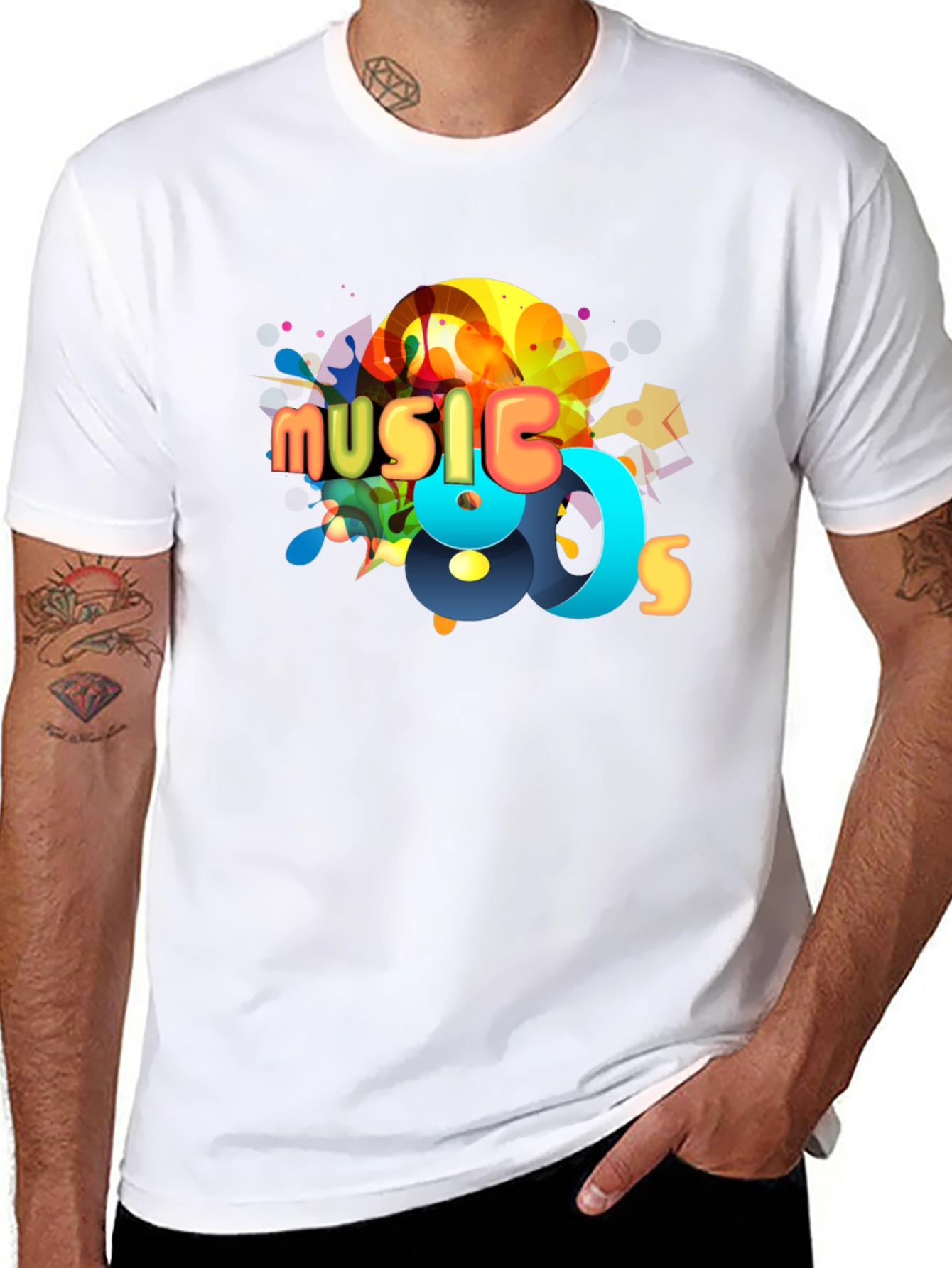 Music 80s Graphic Tee - Retro Style