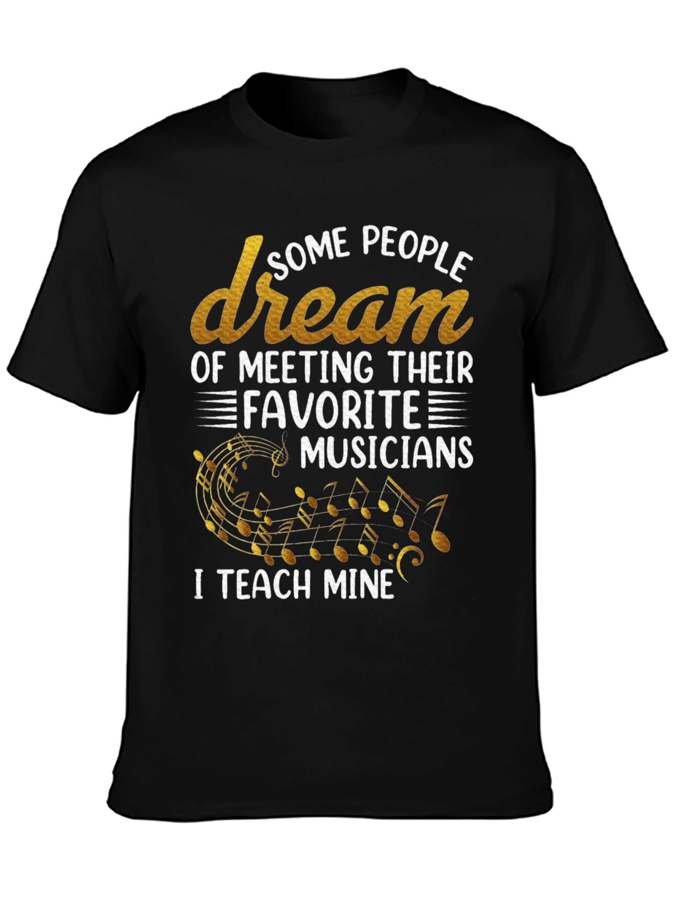 Musician Teacher Graphic T-Shirt - Black