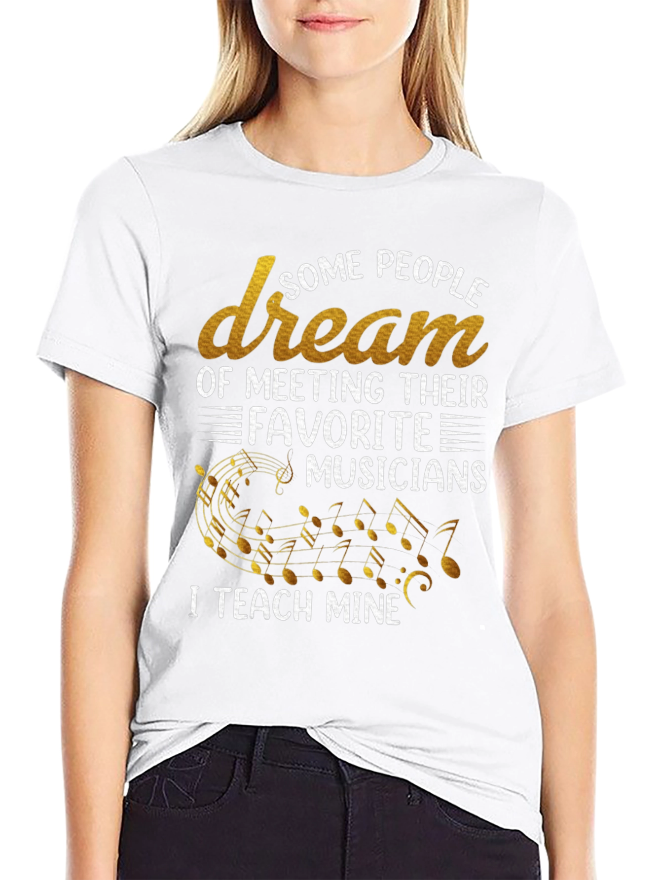 Musician Teacher Graphic T-Shirt - Black