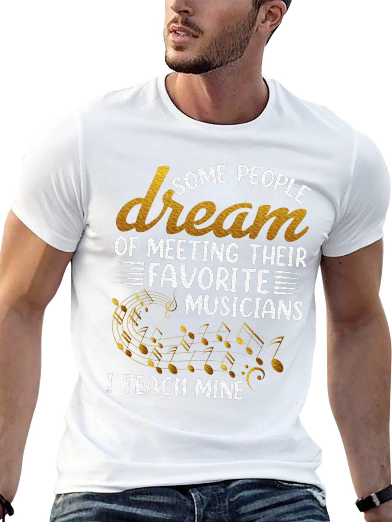 Musician Teacher Graphic T-Shirt - Black