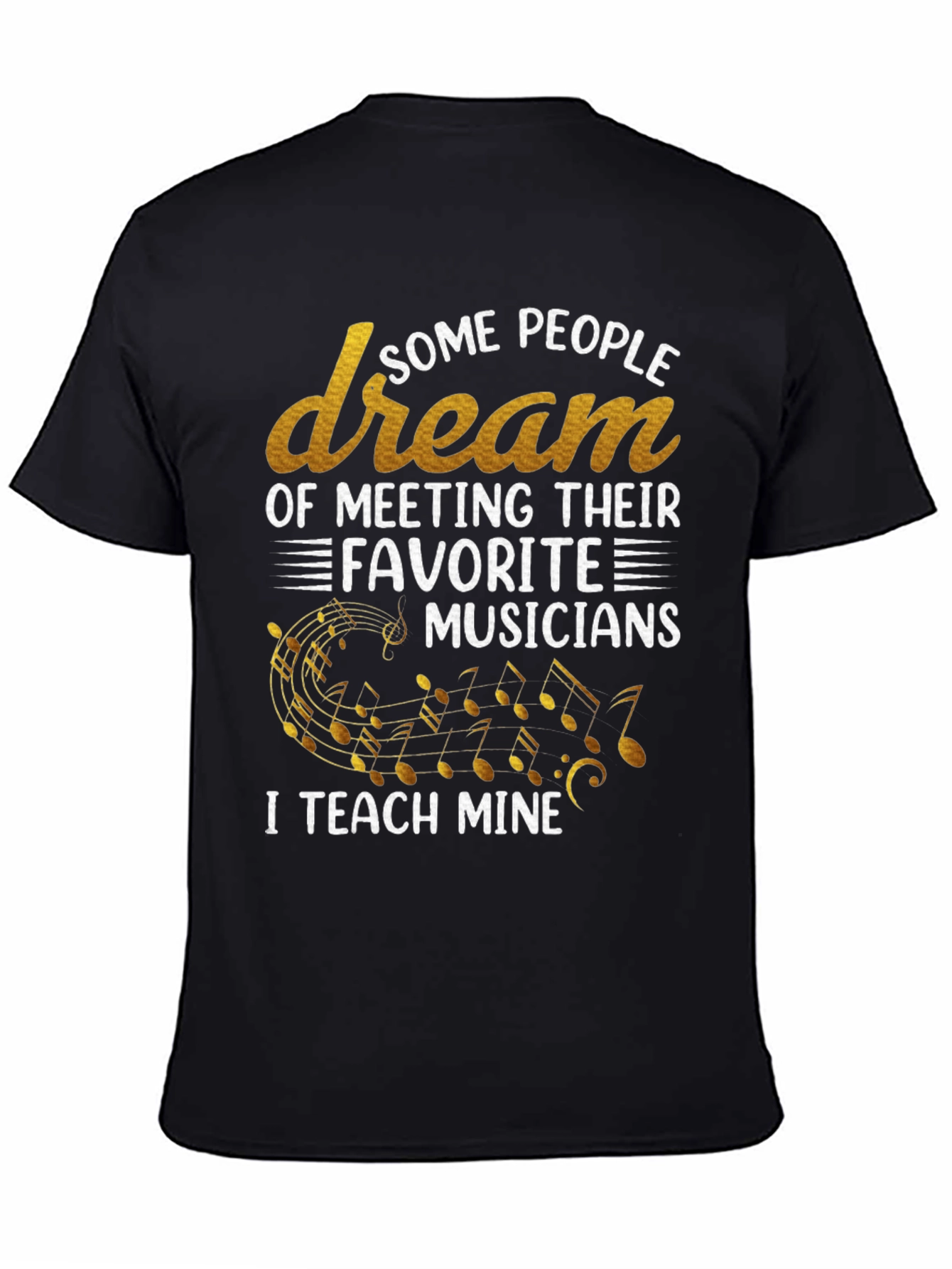Musician Teacher Graphic T-Shirt - Black