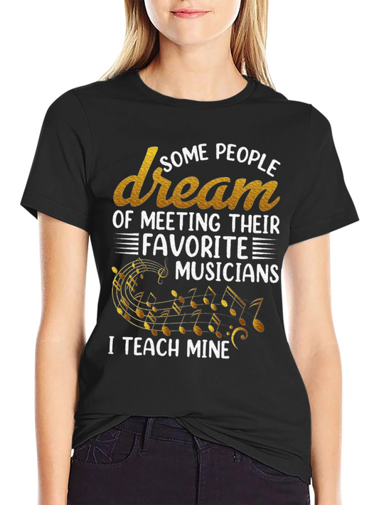 Musician Teacher Graphic T-Shirt - Black