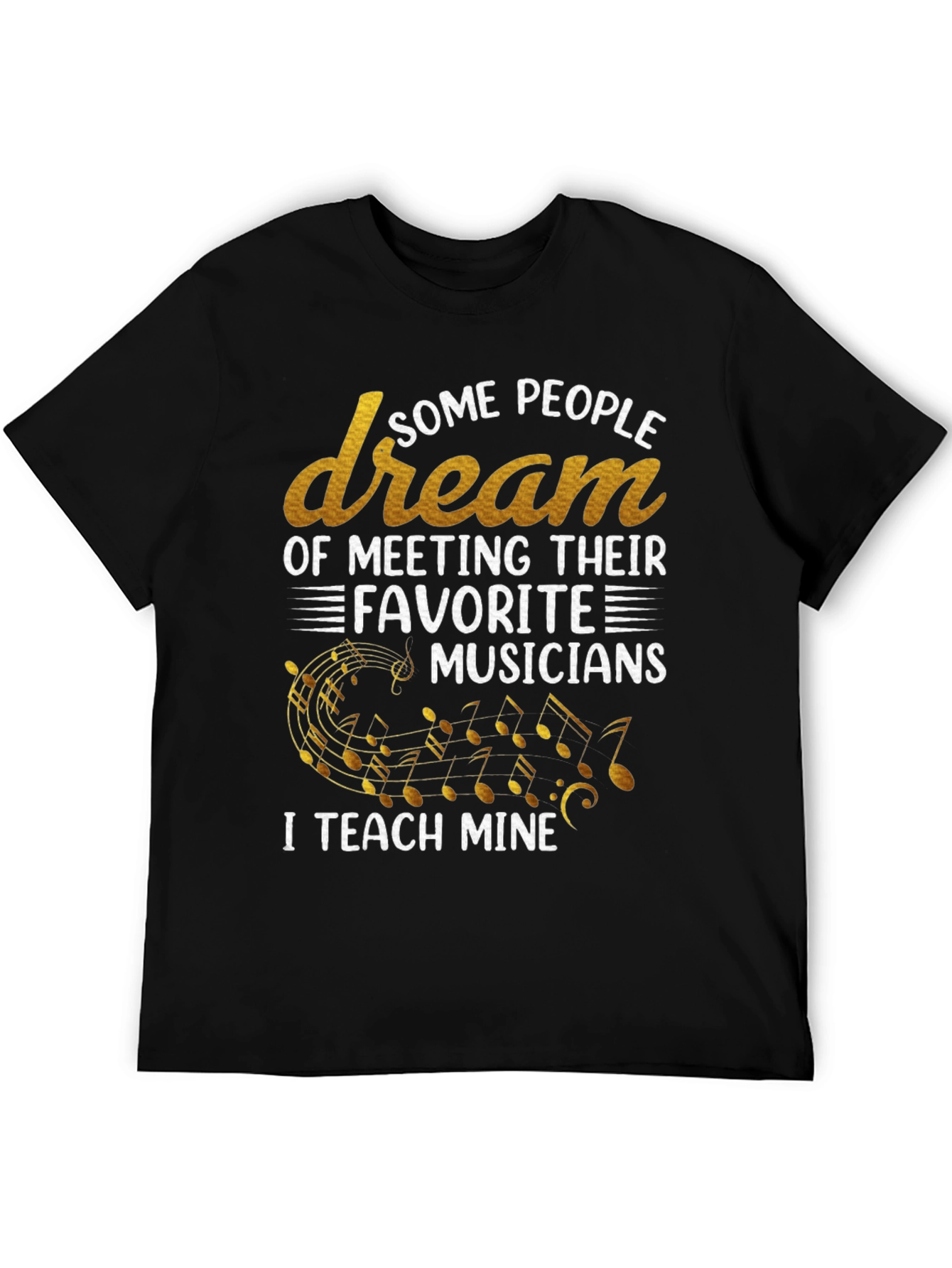 Musician Teacher Graphic T-Shirt - Black