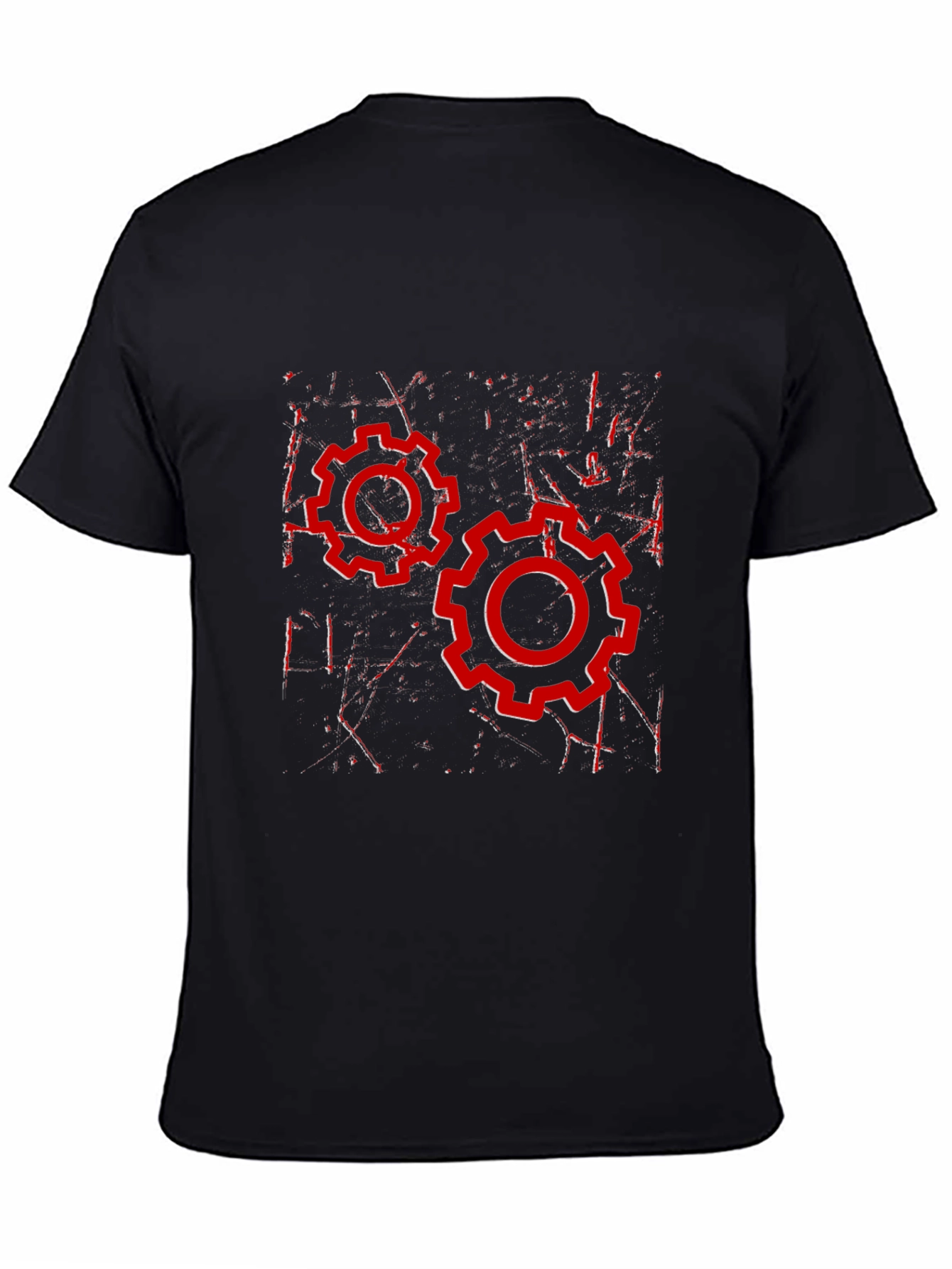 Gear Graphic Black T-Shirt