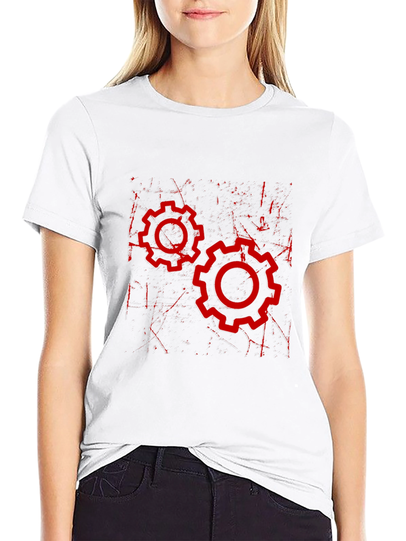 Gear Graphic Black T-Shirt
