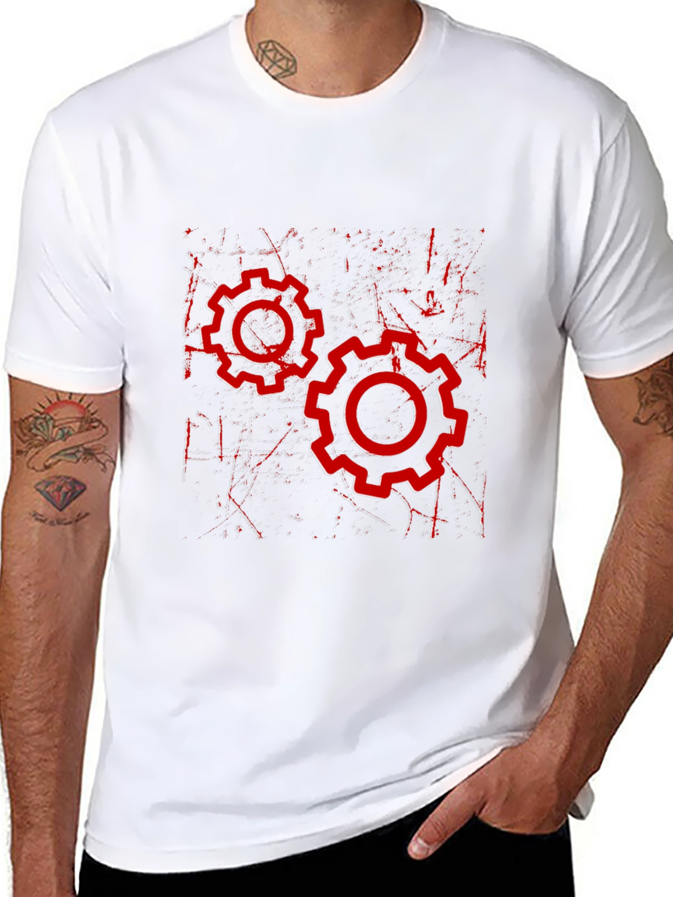 Gear Graphic Black T-Shirt