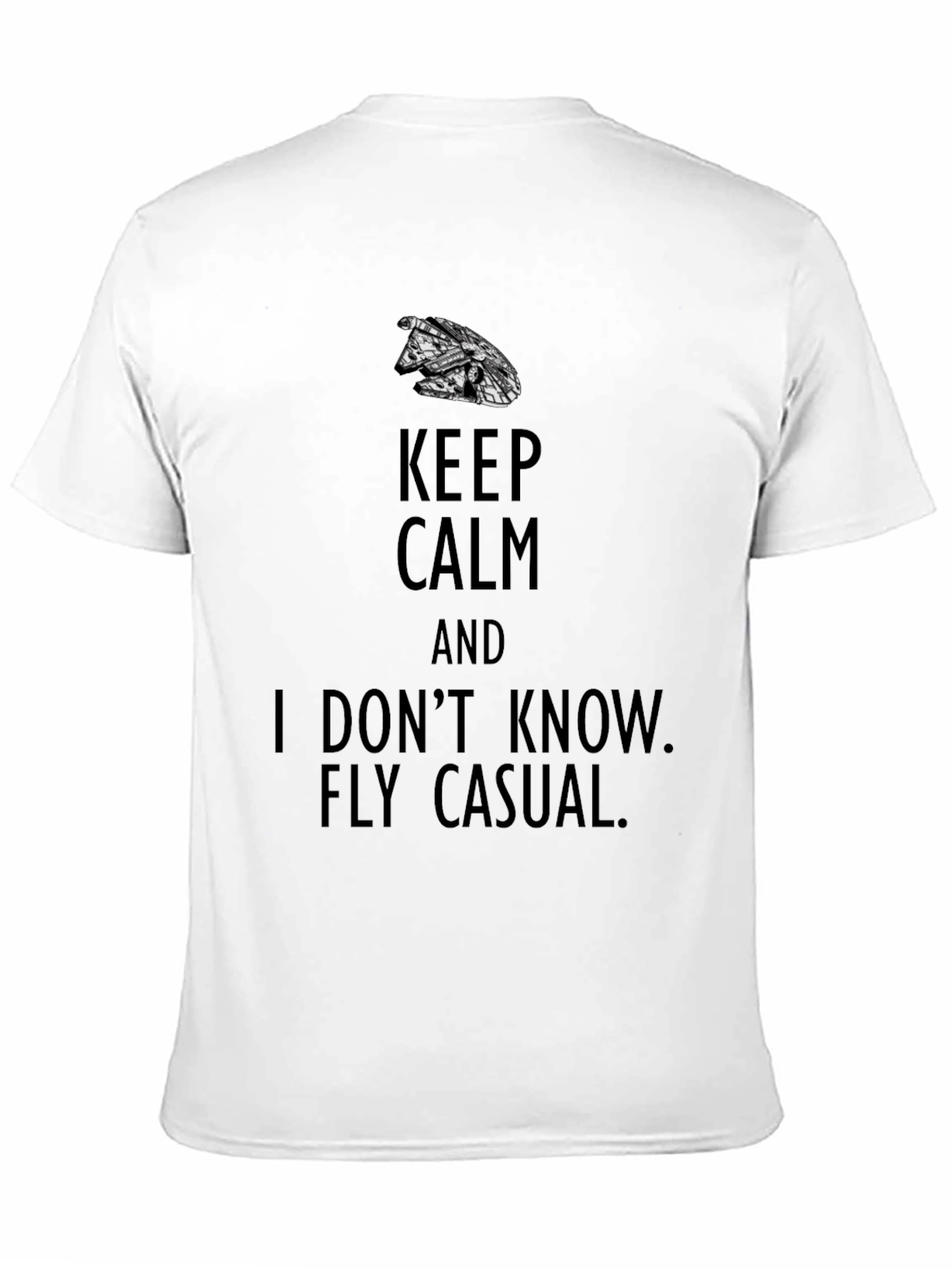 Keep Calm Fly Casual Graphic T-Shirt
