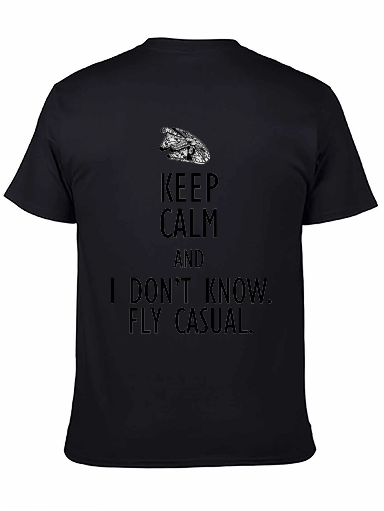Keep Calm Fly Casual Graphic T-Shirt