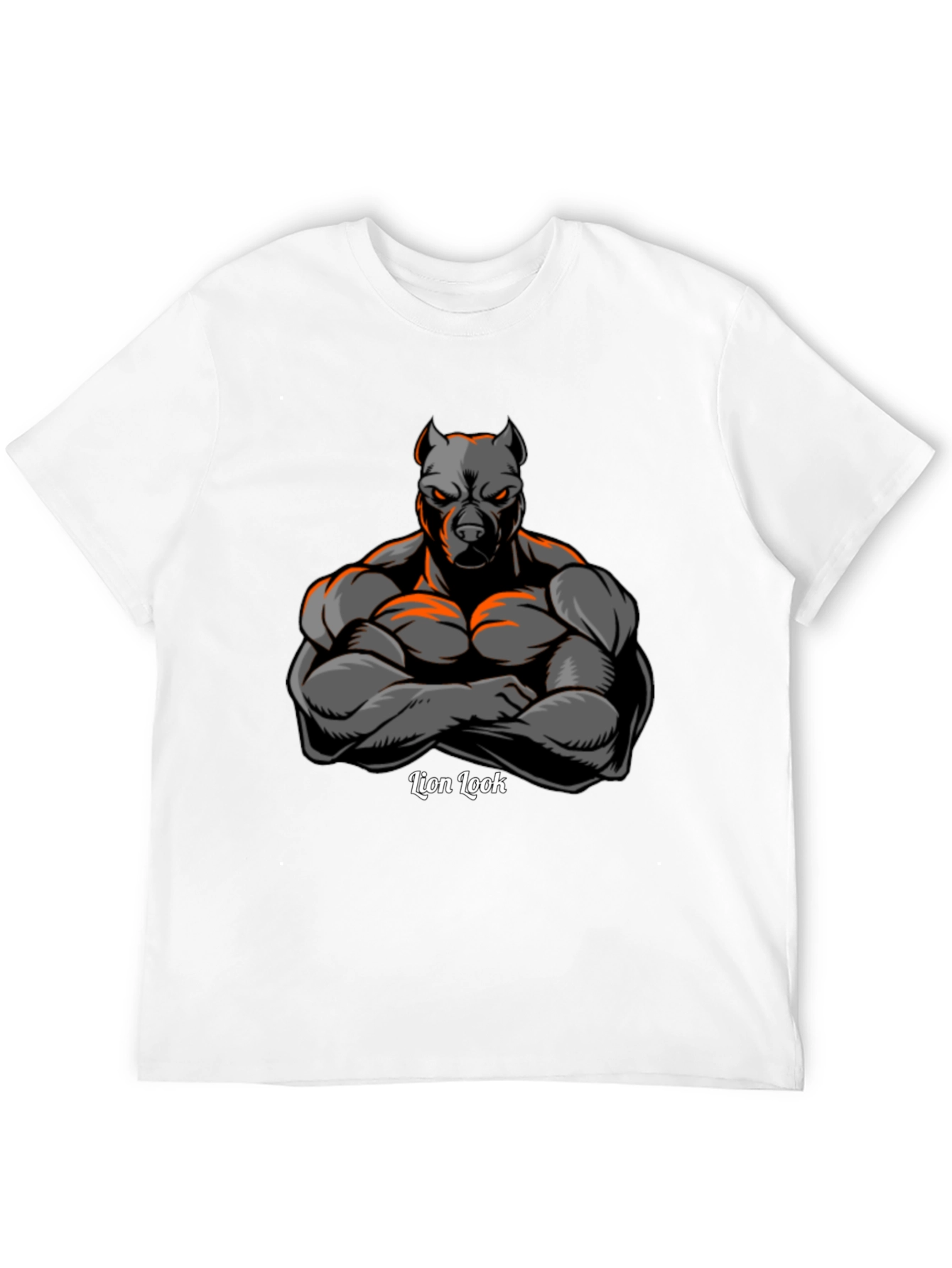 Lion Look Graphic T-Shirt - Mens Black Tee