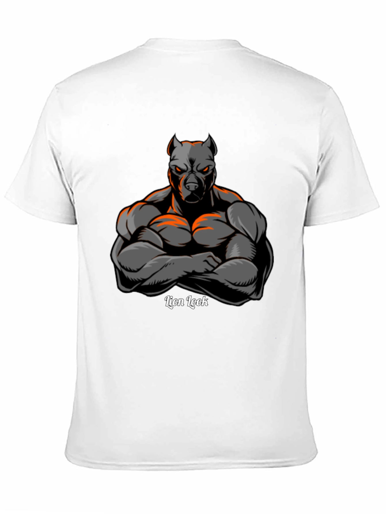 Lion Look Graphic T-Shirt - Mens Black Tee