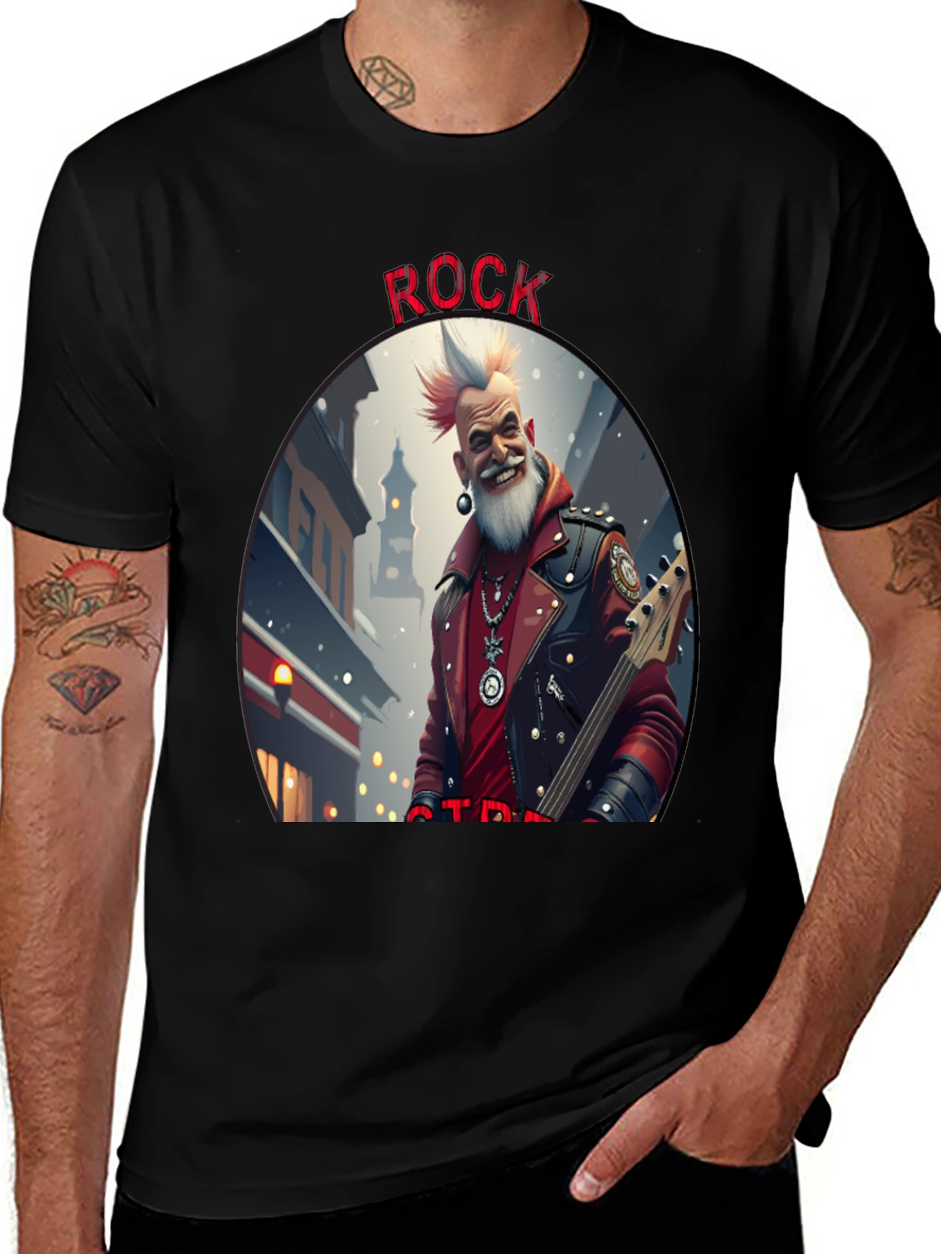 Rockstar Graphic Tee - Mens Black T-Shirt