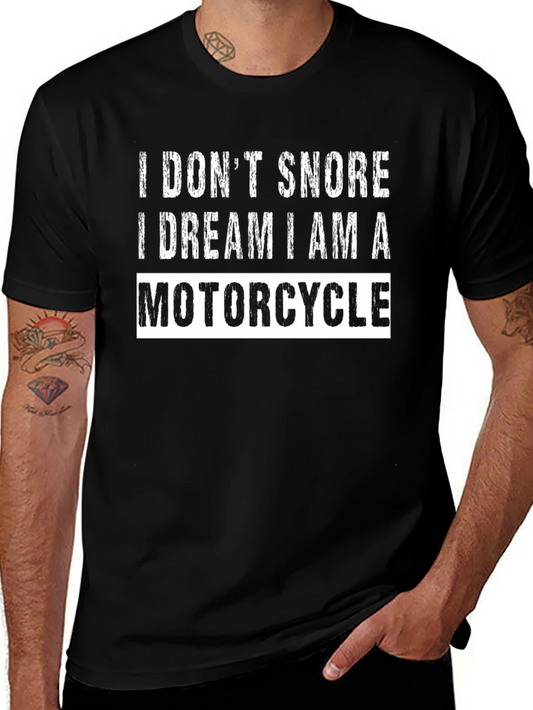 I Dont Snore Motorcycle Graphic Tee