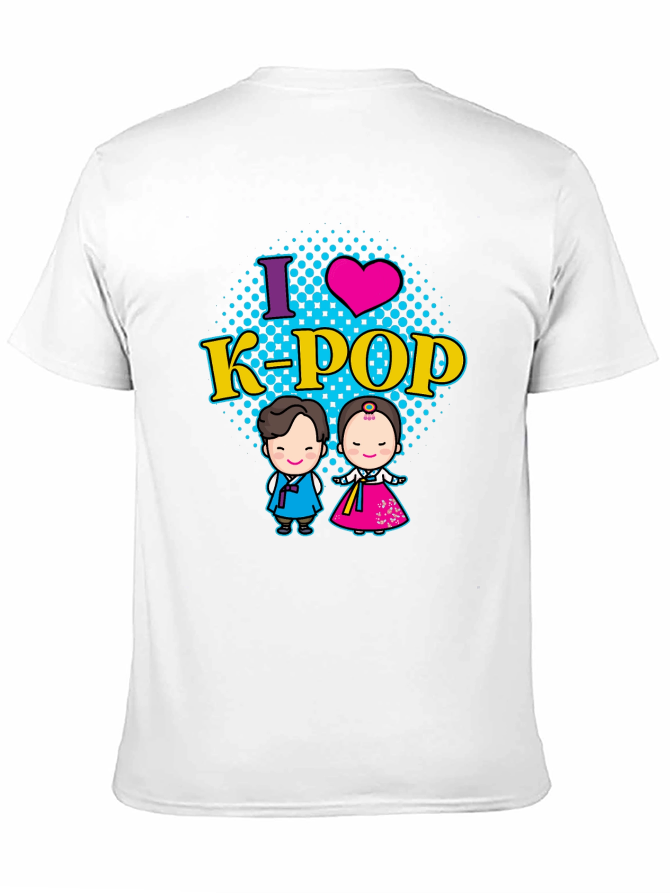 I Love K-Pop T-Shirt Korean Traditional Dress