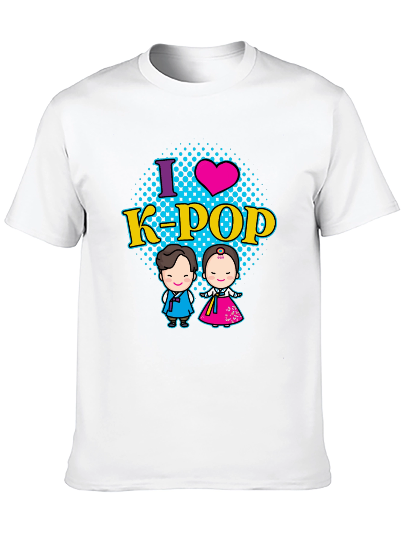 I Love K-Pop T-Shirt Korean Traditional Dress
