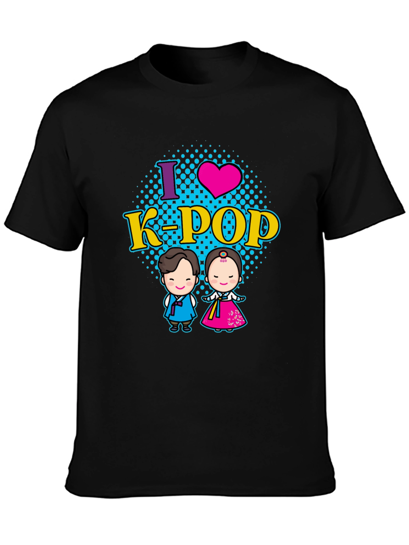 I Love K-Pop T-Shirt Korean Traditional Dress