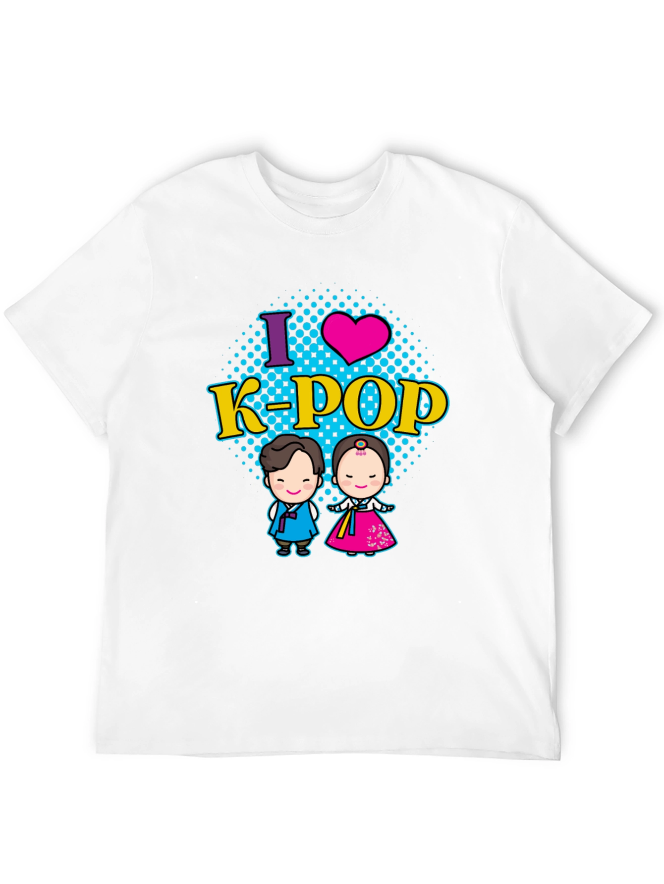 I Love K-Pop T-Shirt Korean Traditional Dress