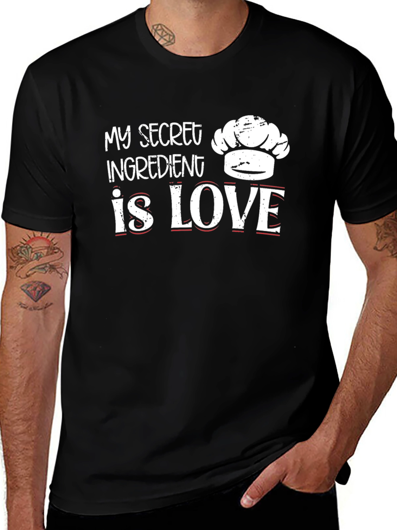 Secret Ingredient is Love Chefs Hat T-Shirt