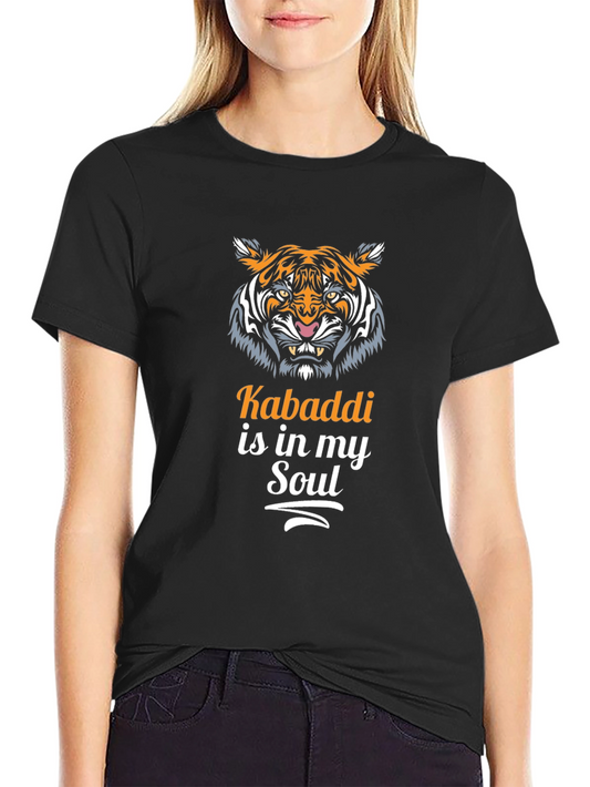 Kabaddi Soul Tiger Graphic Tee - Black
