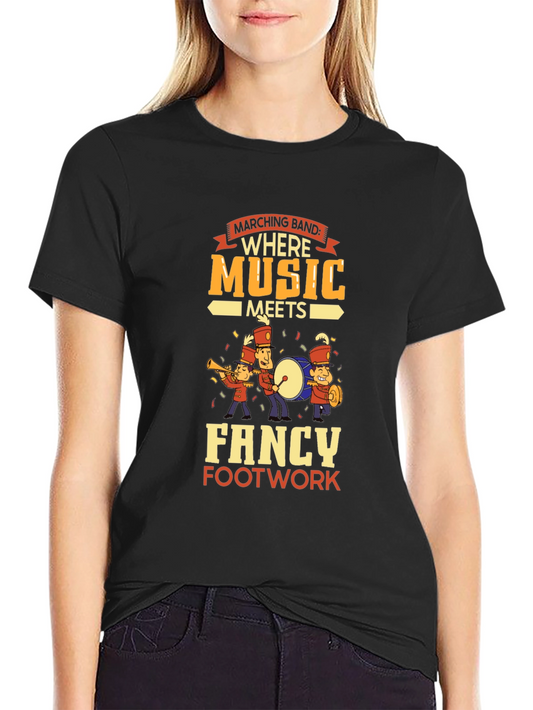 Marching Band T-Shirt: Where Music Meets Fancy Footwork