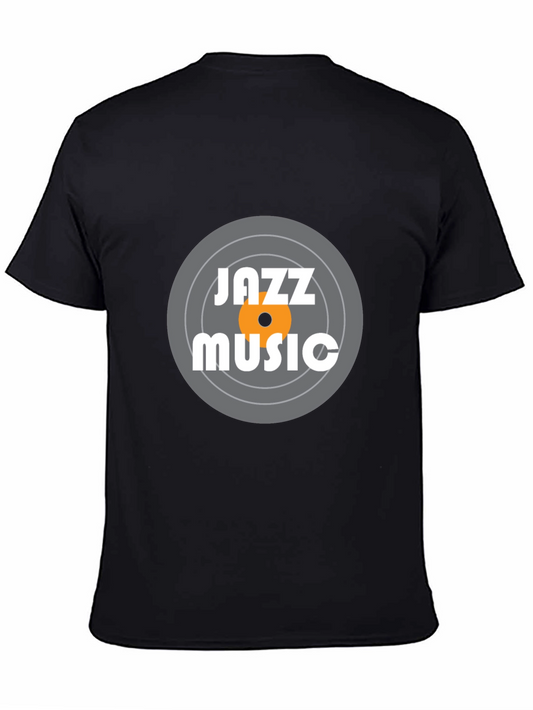 Jazz Music Graphic Tee - Black