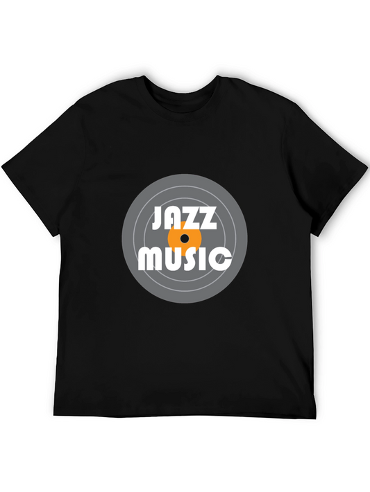 Jazz Music Graphic Tee - Black