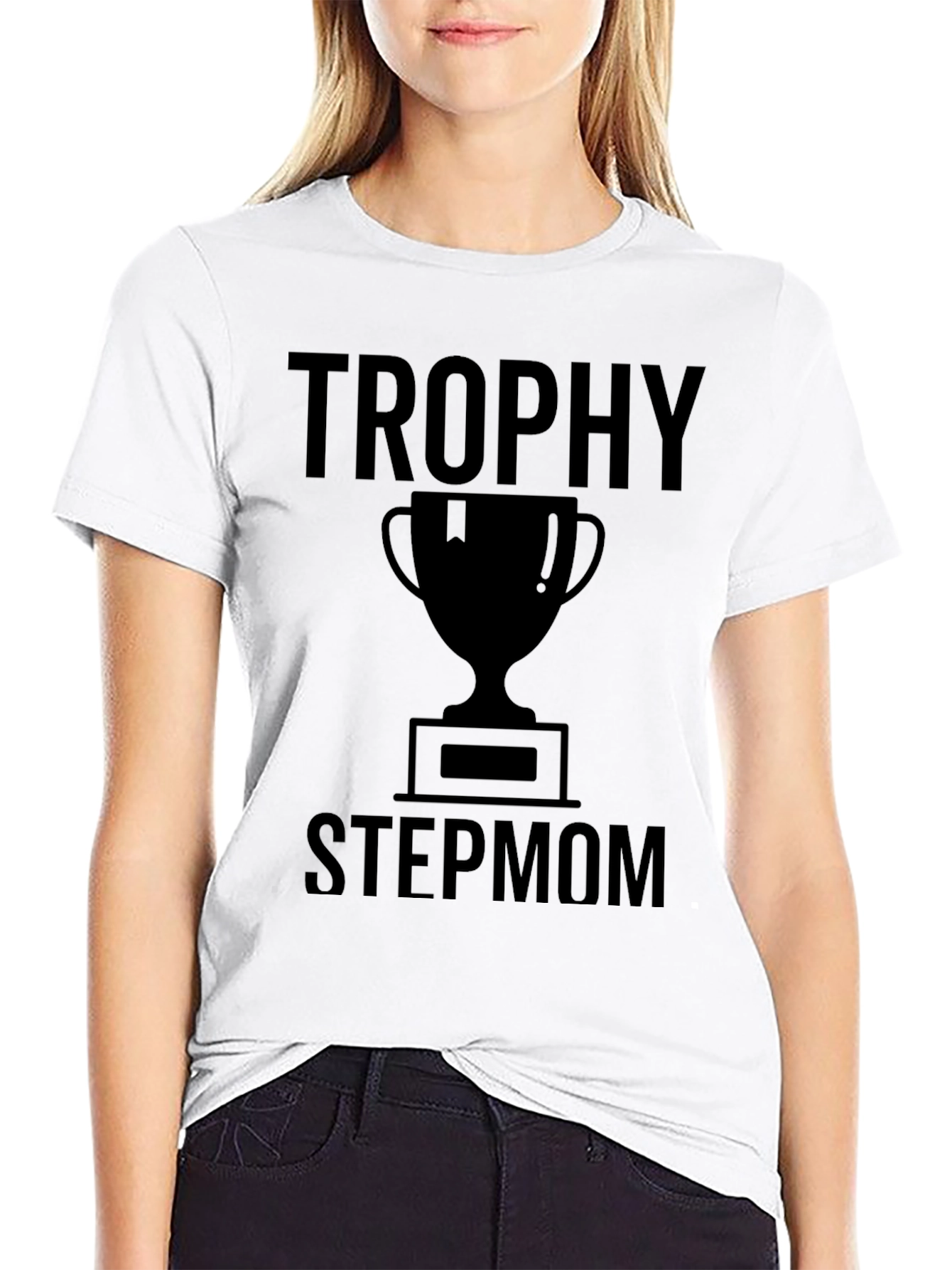 Trophy Stepmom Graphic T-Shirt - Black
