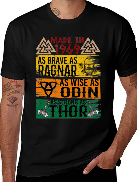 Made in 1969 Viking T-Shirt Ragnar Odin Thor Tee