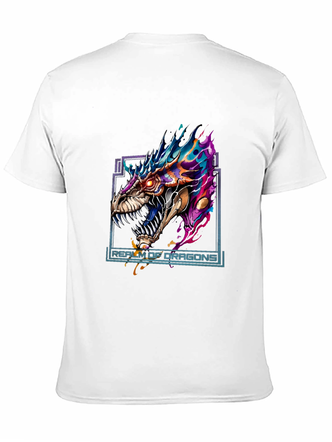 Realm of Dragons Graphic Tee - Bold Dragon Design
