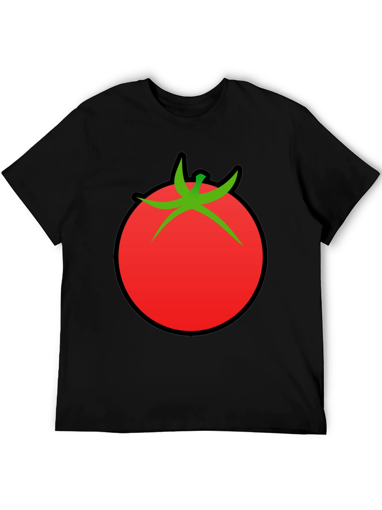 Tomato Graphic Black T-Shirt