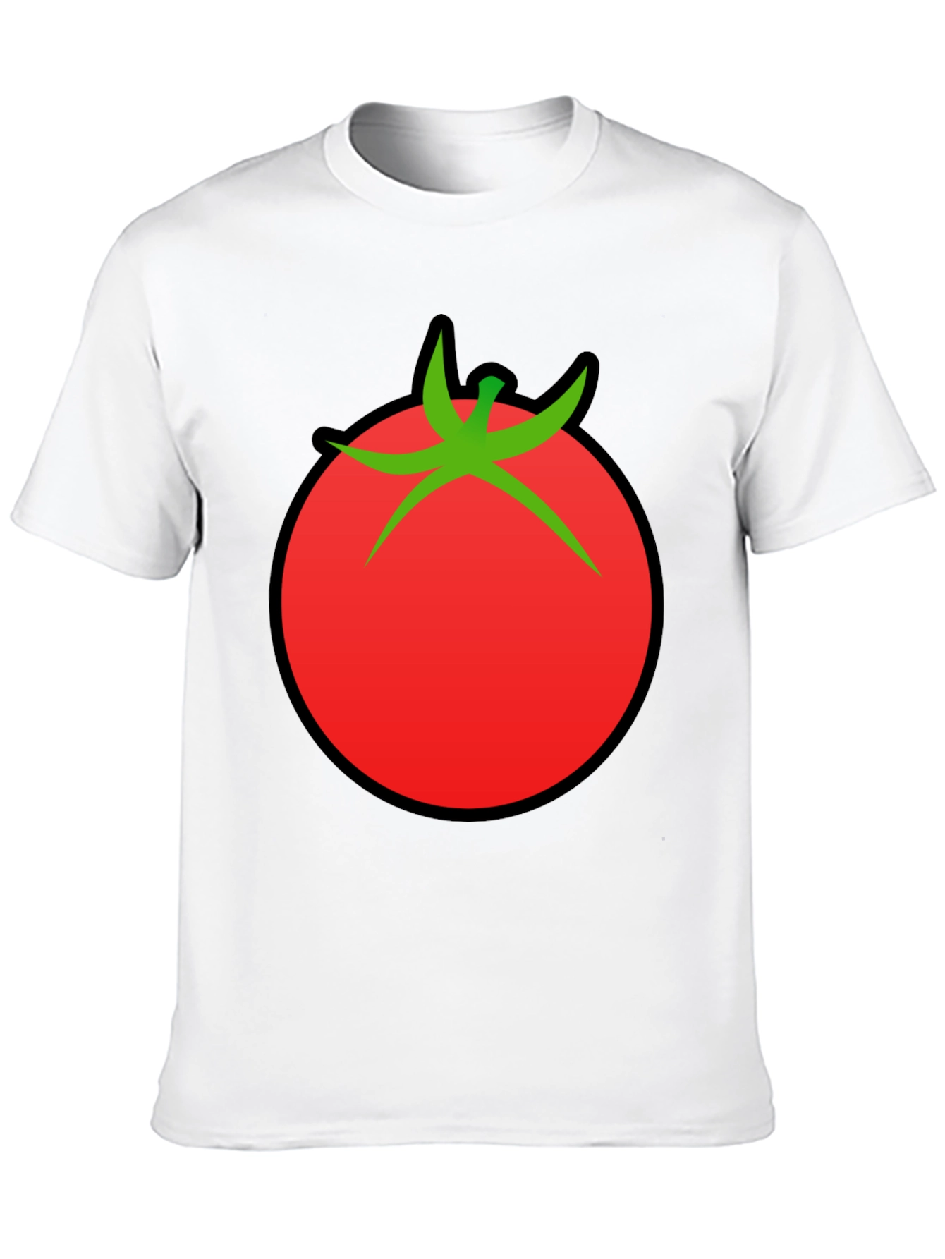 Tomato Graphic Black T-Shirt