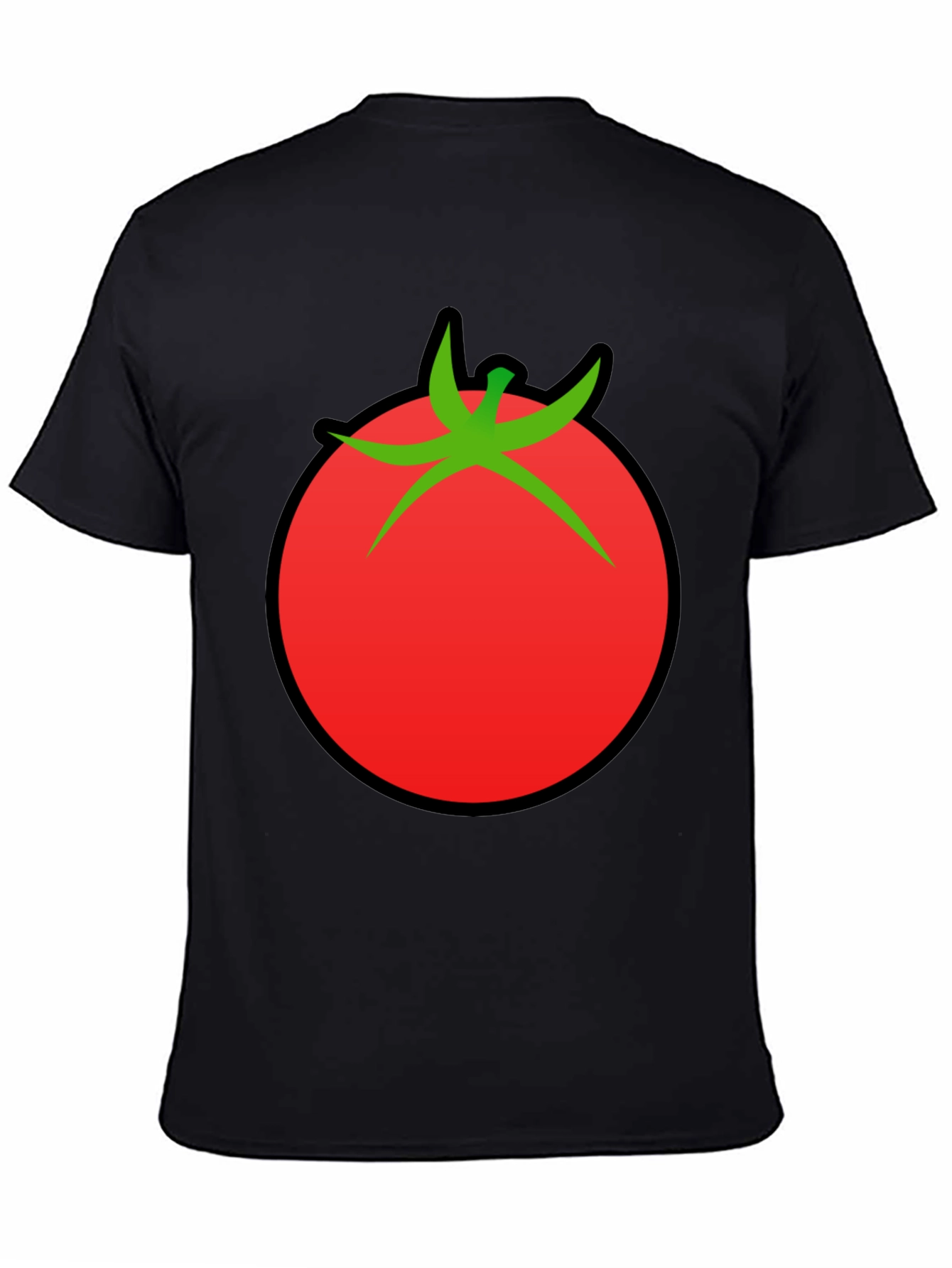 Tomato Graphic Black T-Shirt