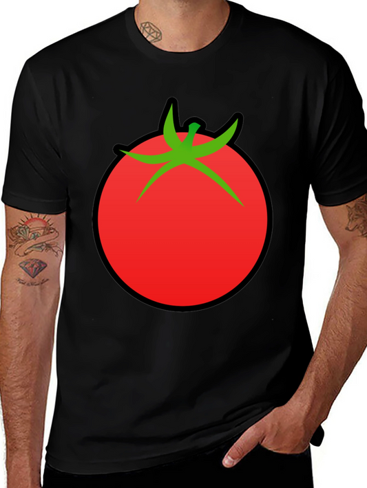 Tomato Graphic Black T-Shirt