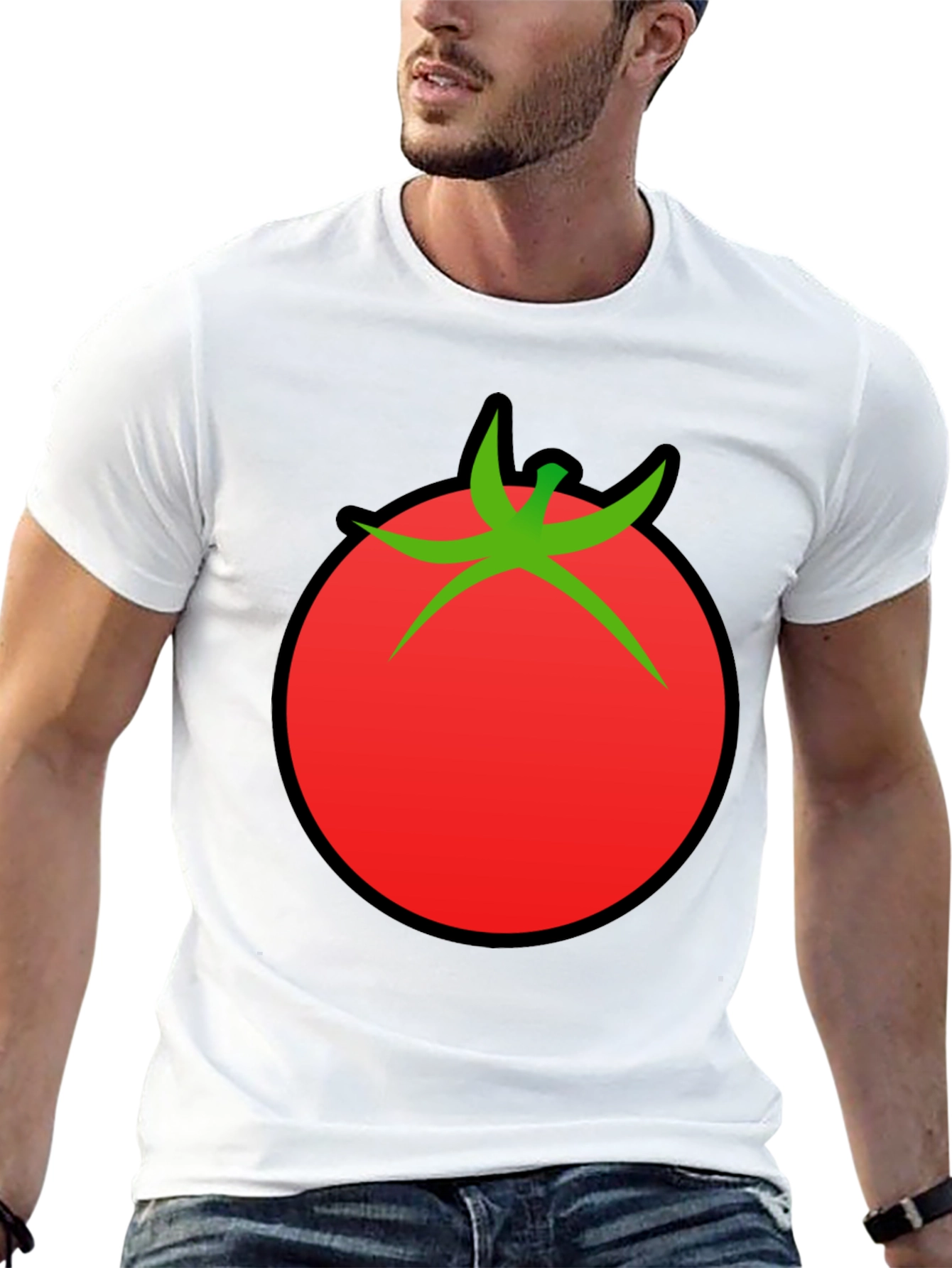 Tomato Graphic Black T-Shirt