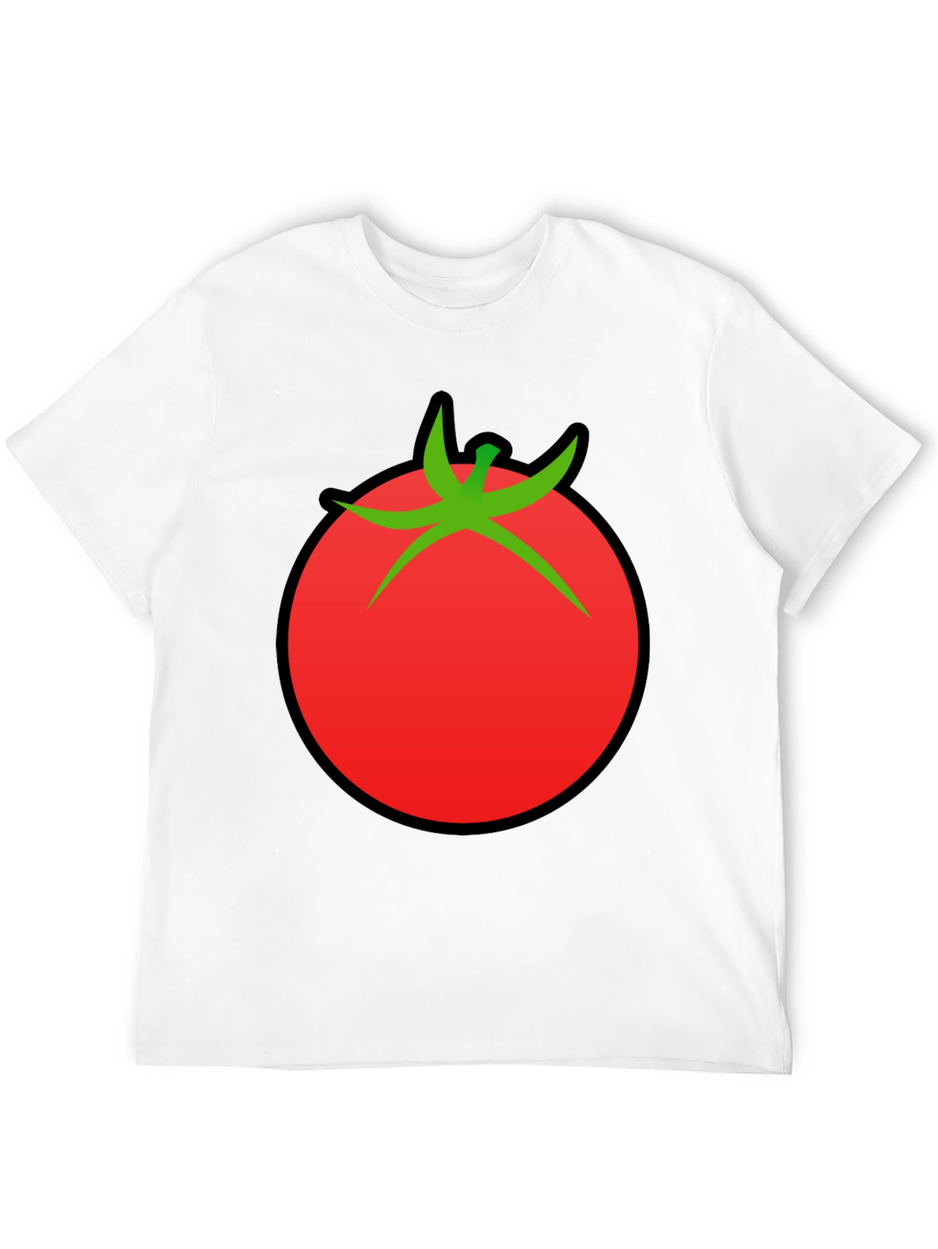 Tomato Graphic Black T-Shirt