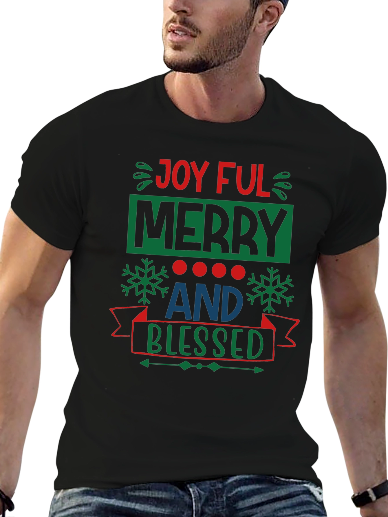 Joyful Merry & Blessed Holiday T-Shirt