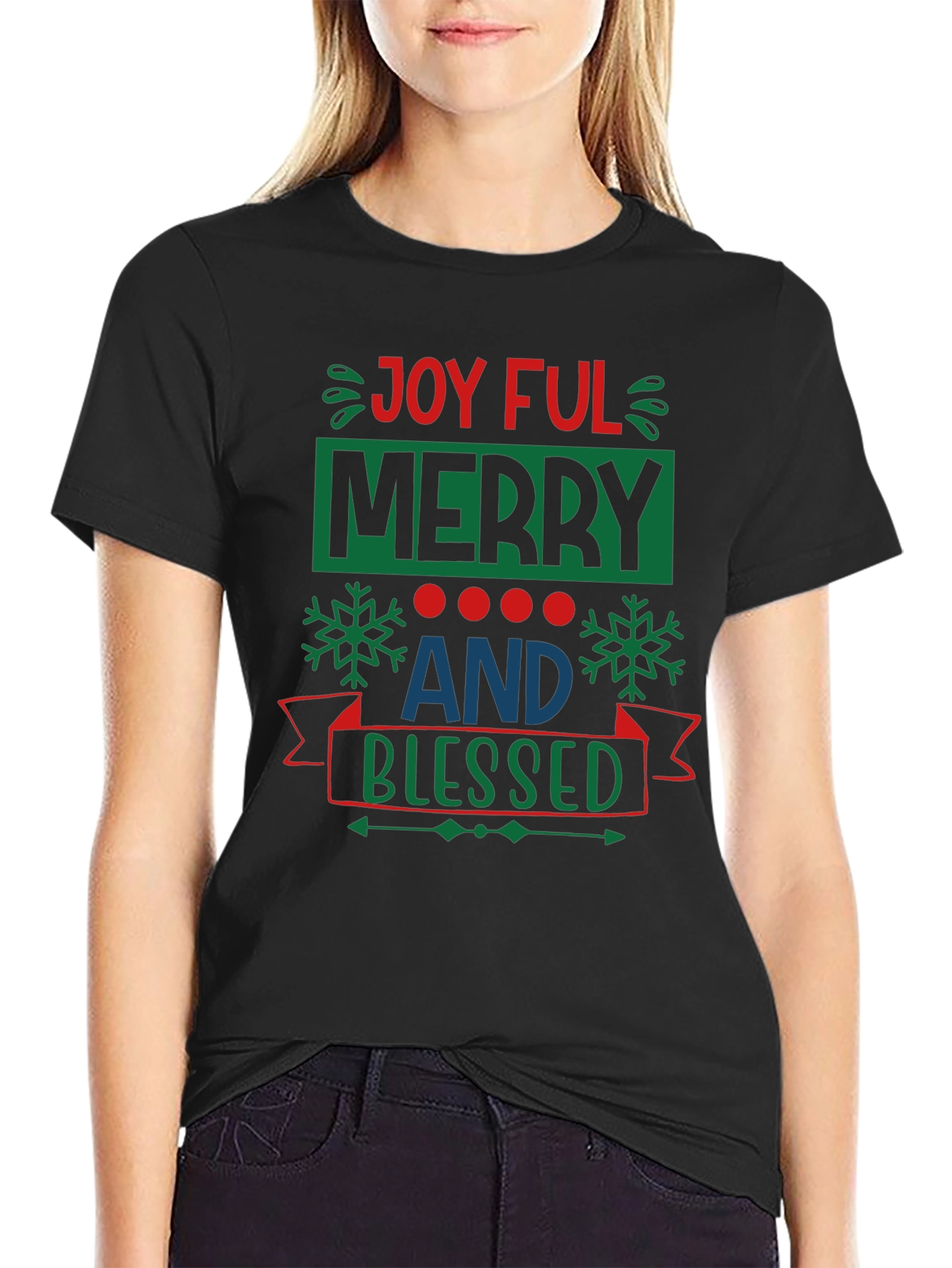 Joyful Merry & Blessed Holiday T-Shirt