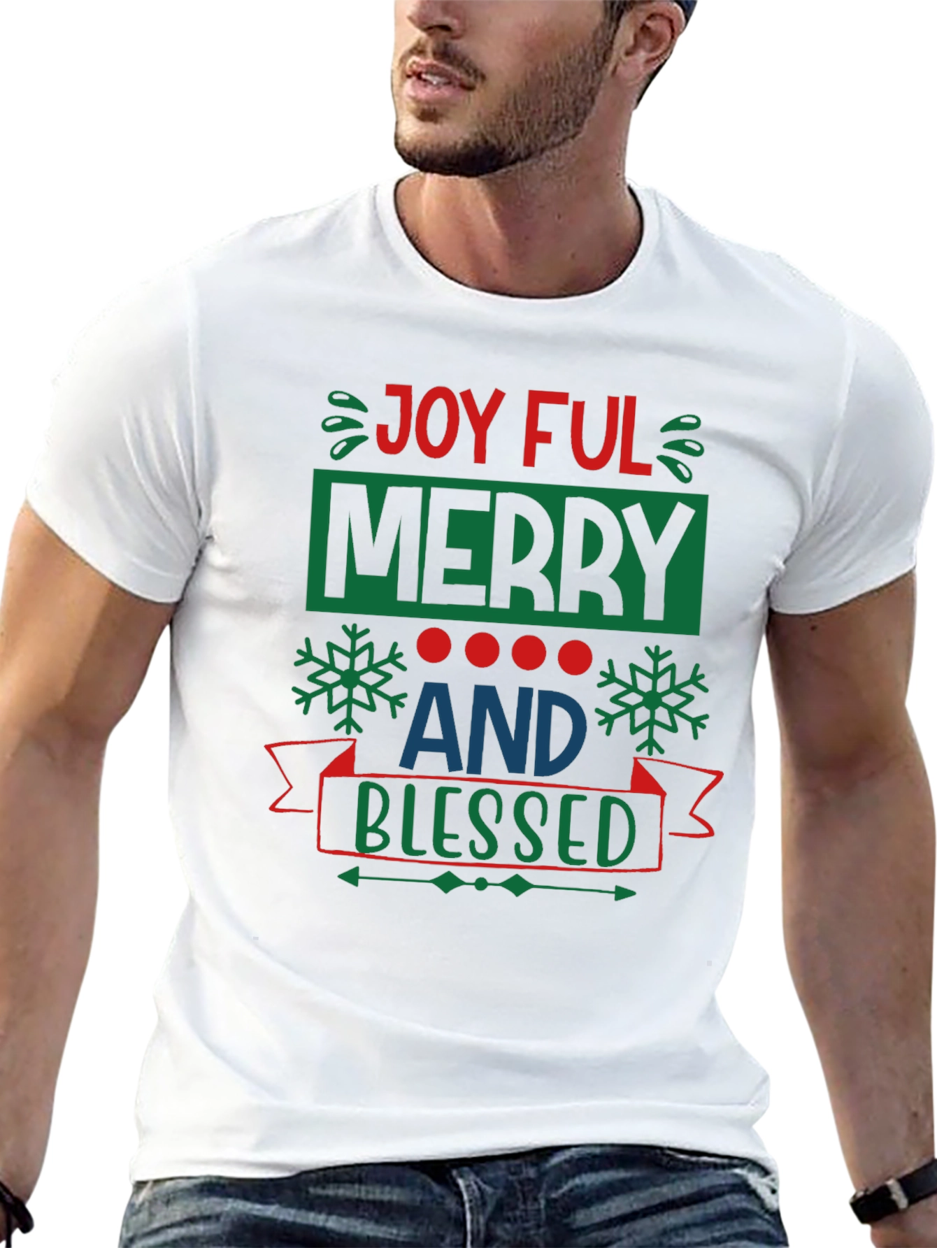 Joyful Merry & Blessed Holiday T-Shirt