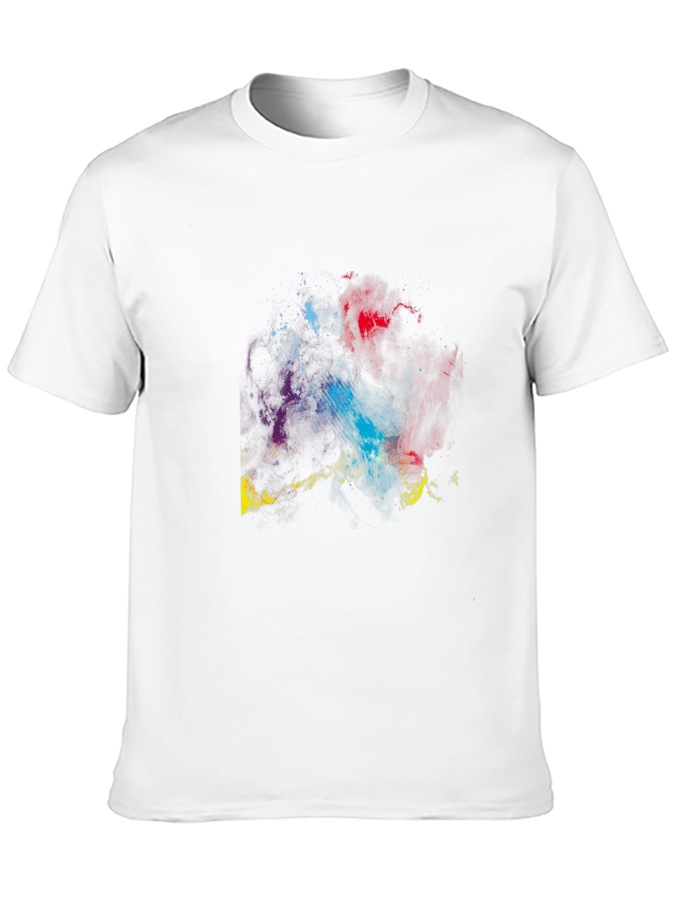 Cosmic Nebula Graphic Tee - Black Cotton Blend